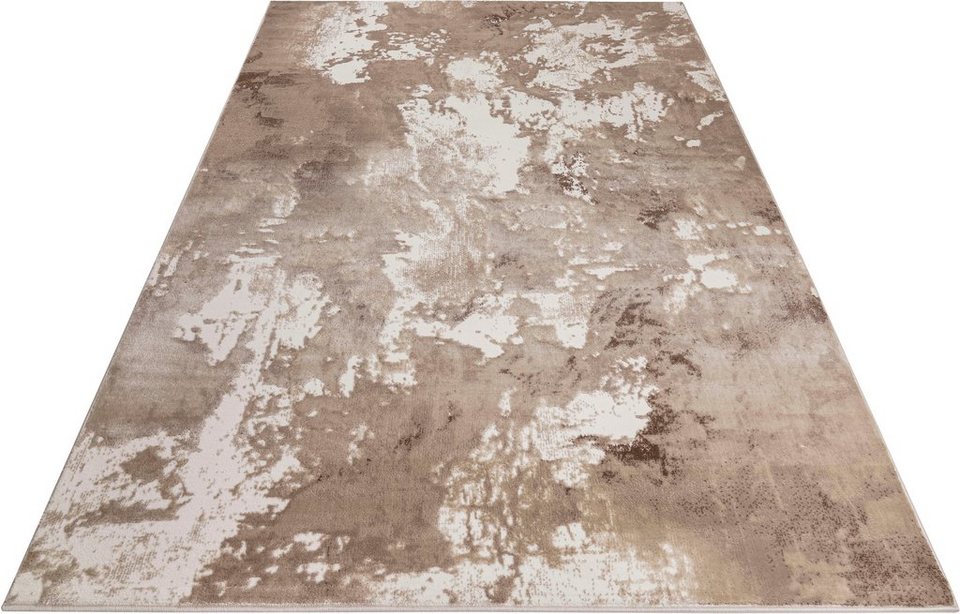 Teppich Auri, andas, rechteckig, Höhe: 12 mm, Vintage, Kurzflor,  pflegeleicht, Hoch-Tief-Struktur, Marmor-Design