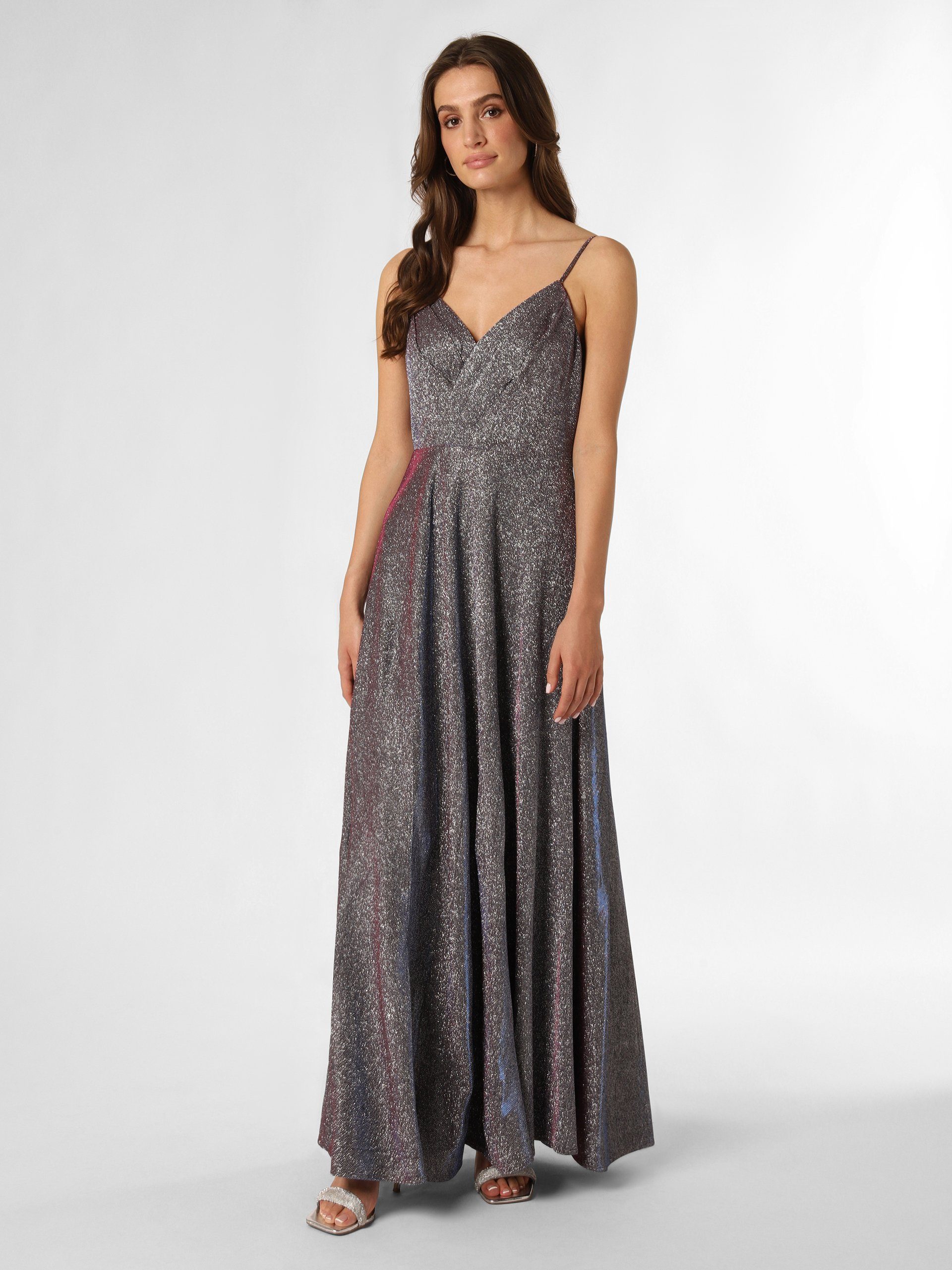 Marie Lund Abendkleid, V-Ausschnitt beidseitig