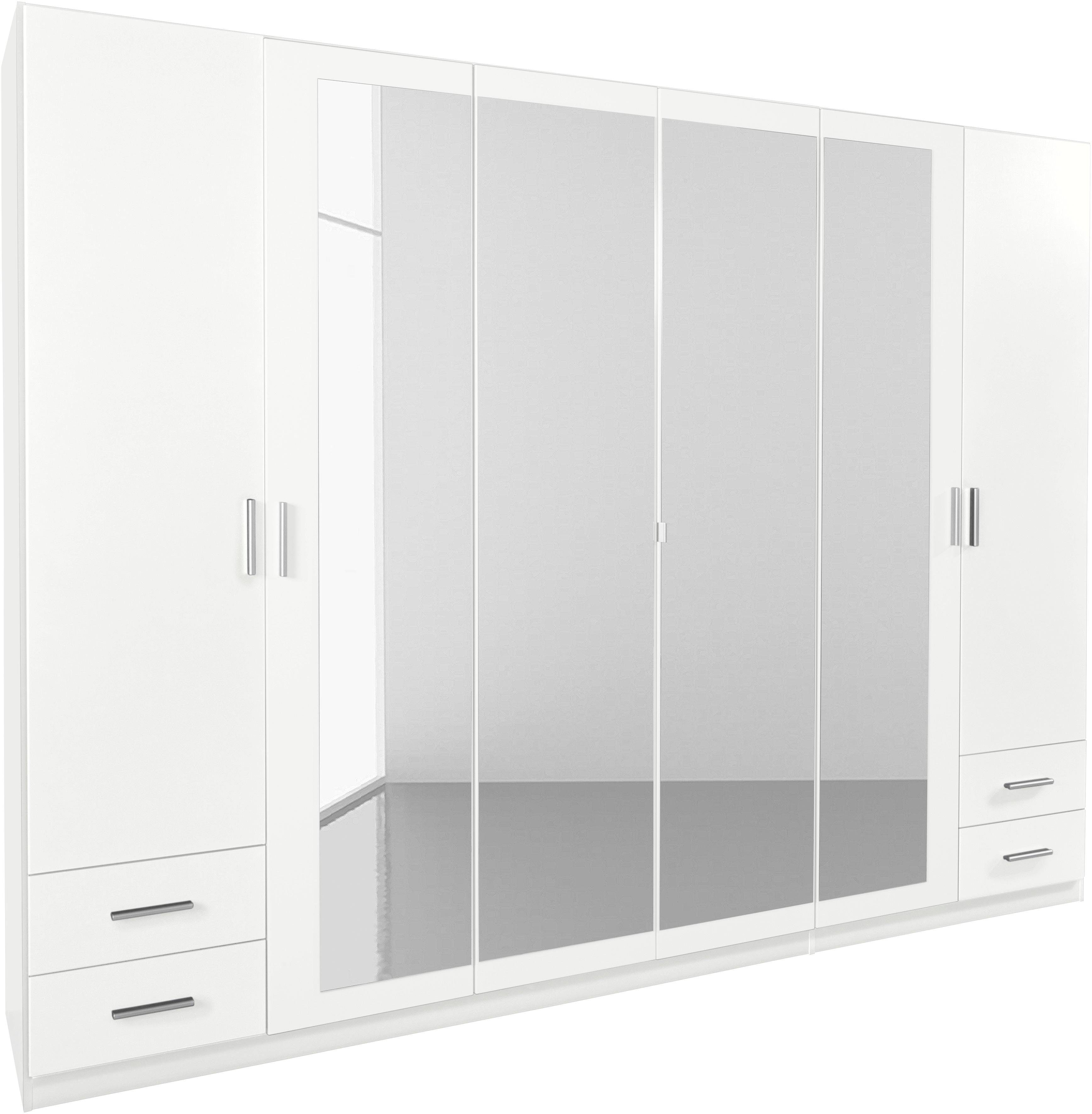 rauch Drehtürenschrank Drehtürenschrank Schrank Garderobe Wäscheschrank Schlafzimmer FLEXX mit 4 Schubkästen