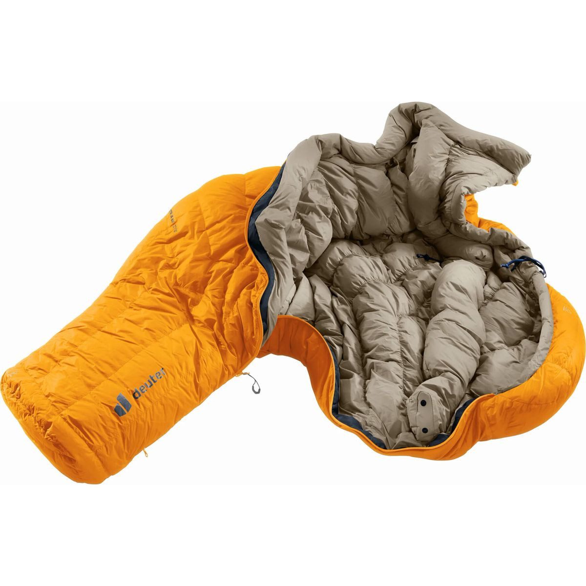 deuter Daunenschlafsack Astro Pro 600 EL Extra Long -12C/10F, Extra langer Schlafsack mit RDS-Daune für optimale Wärmeleistung und
