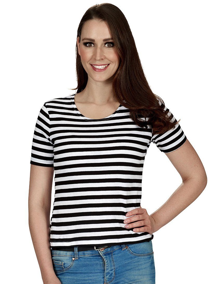 Metamorph T-Shirt Ringelshirt schwarz-weiß Klassische Ringelware günstig online kaufen