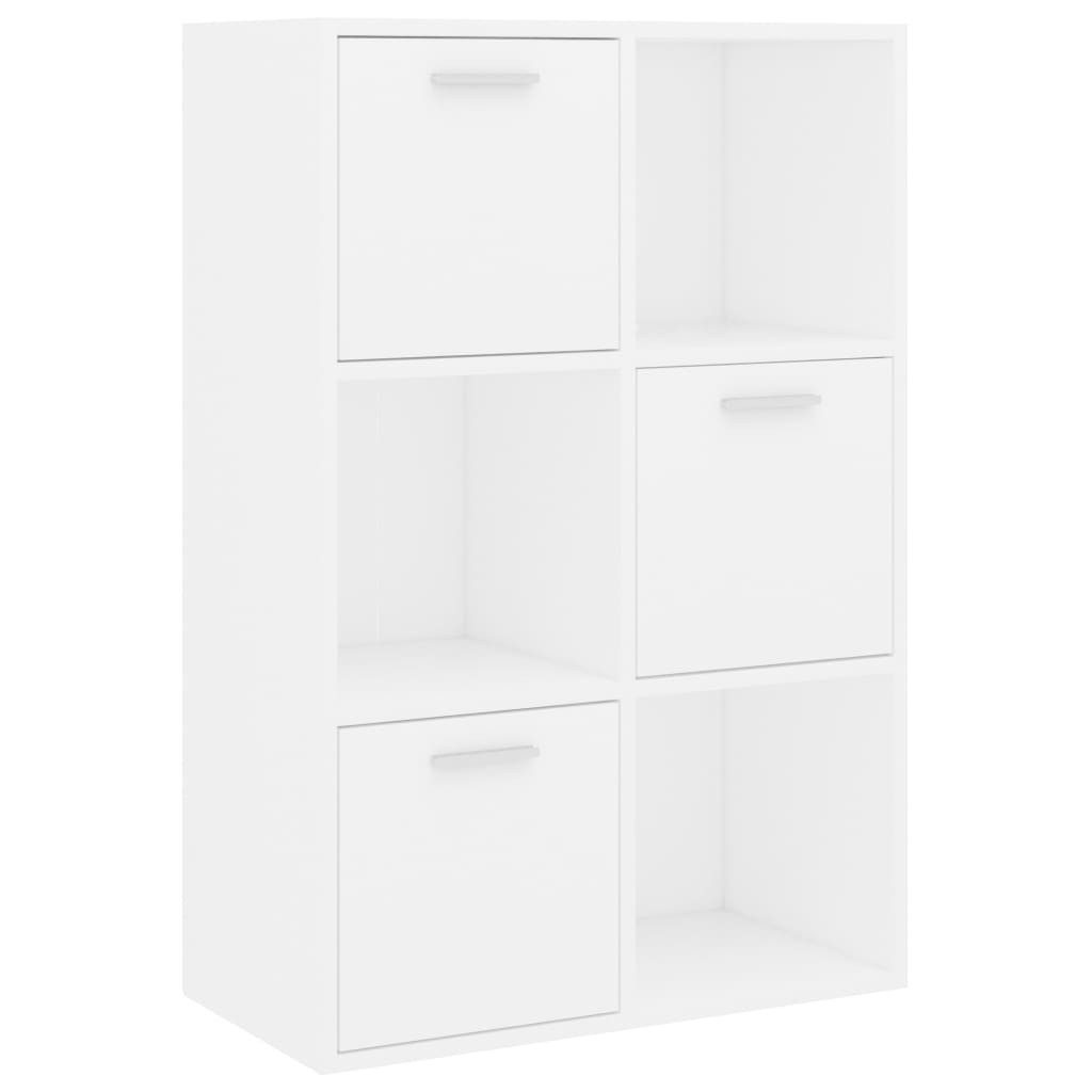 DOTMALL Stauraumschrank Lagerschrank Weiß 60x29,5x90 cm Holzwerkstoff