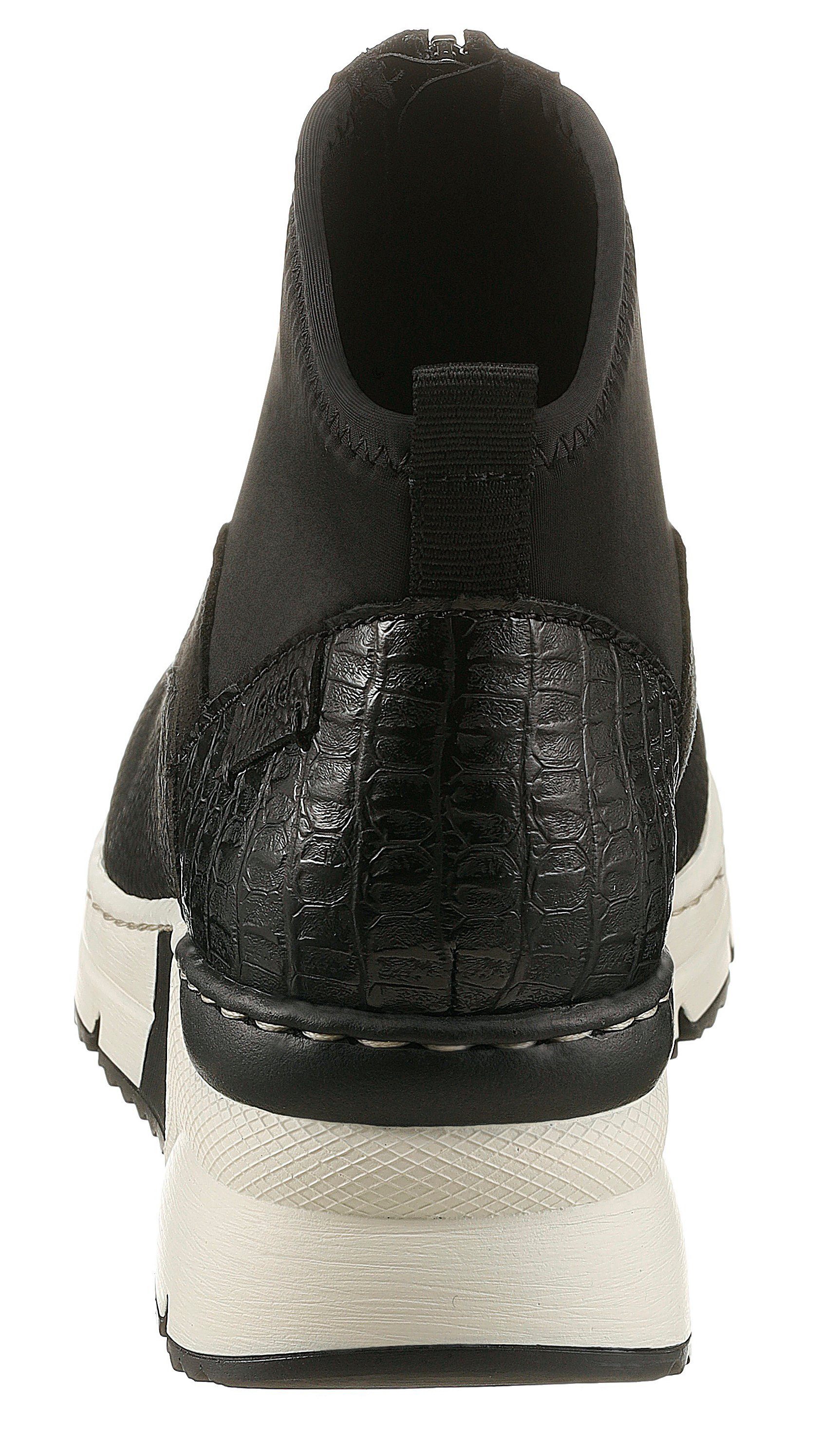 Rieker Schlupfboots Stiefelette, High Top Sneaker mit Reißverschluss auf de günstig online kaufen