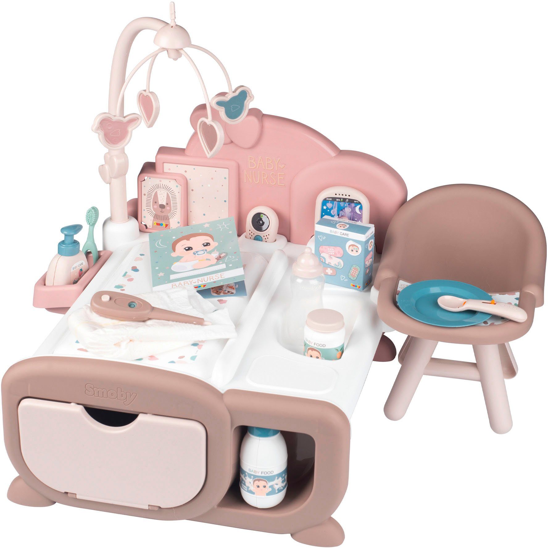 Smoby Puppen Pflegecenter Baby Nurse, Cocoon 3-in-1, mit Sound, Made in Eur günstig online kaufen