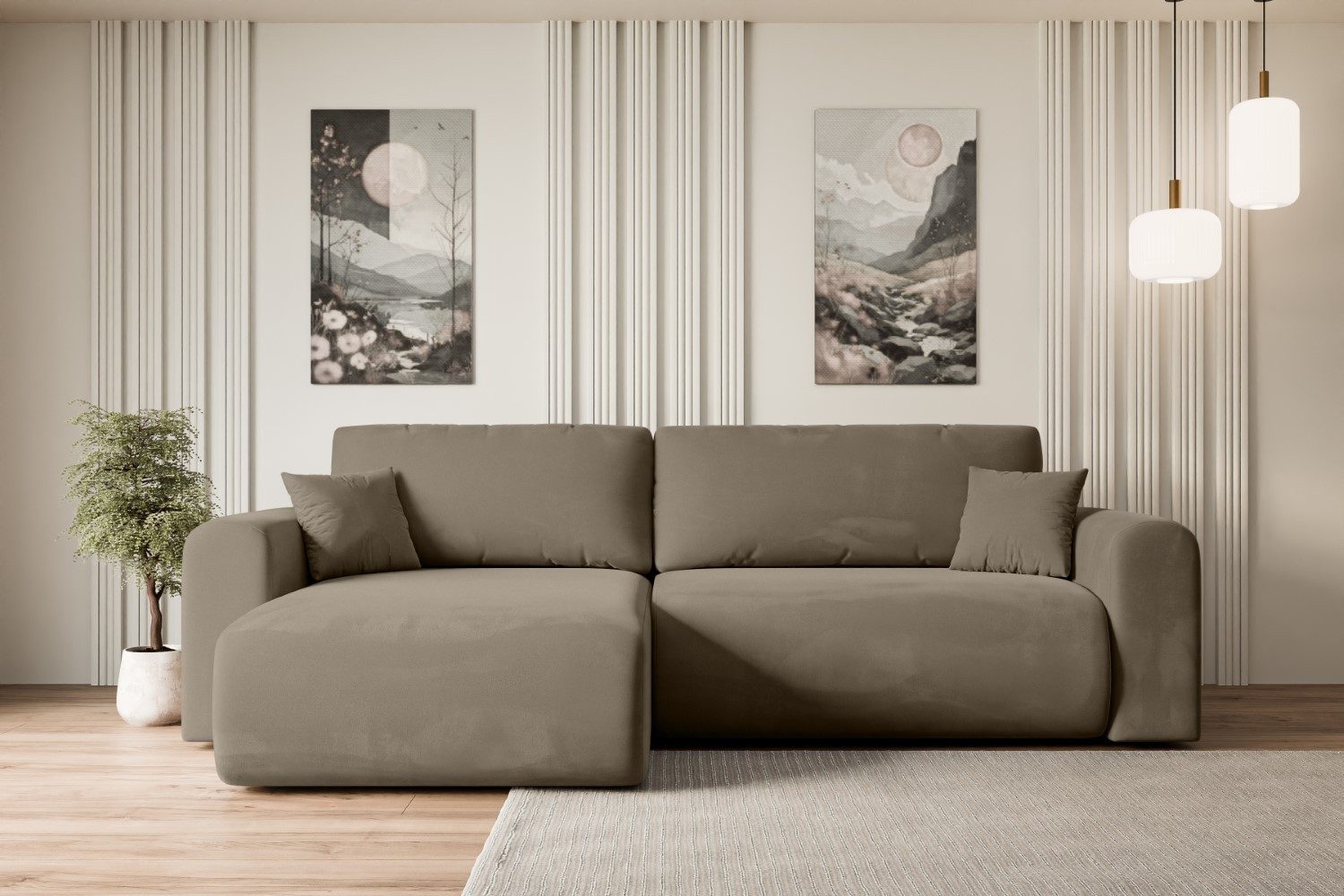 ALTDECOR Ecksofa ORRO-L, Couch mit Schlaffunktion, günstig online kaufen