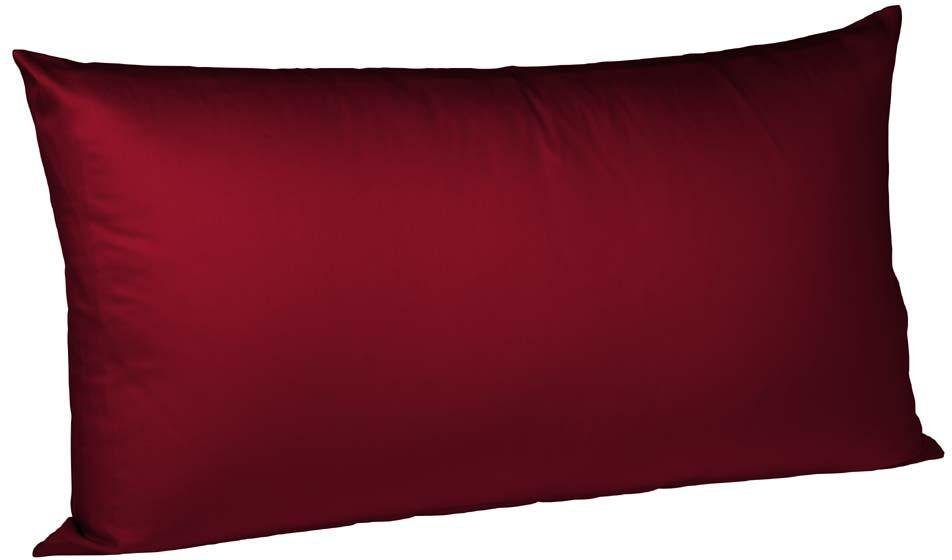 fleuresse Kissenbezug Colours Mako Satin, 100% Baumwolle, mit Reißverschluss, (2 Stück), Mako Satin, glänzend, glatt, Premium Qualität