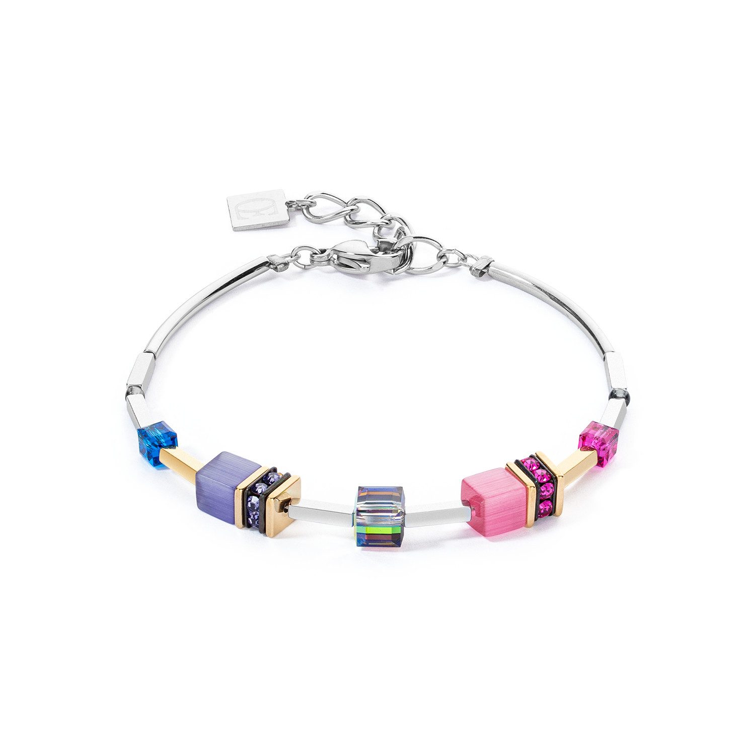COEUR DE LION Armband Schmuck Edelstahl GeoCUBE® Iconic Lite Würfelkette, M günstig online kaufen
