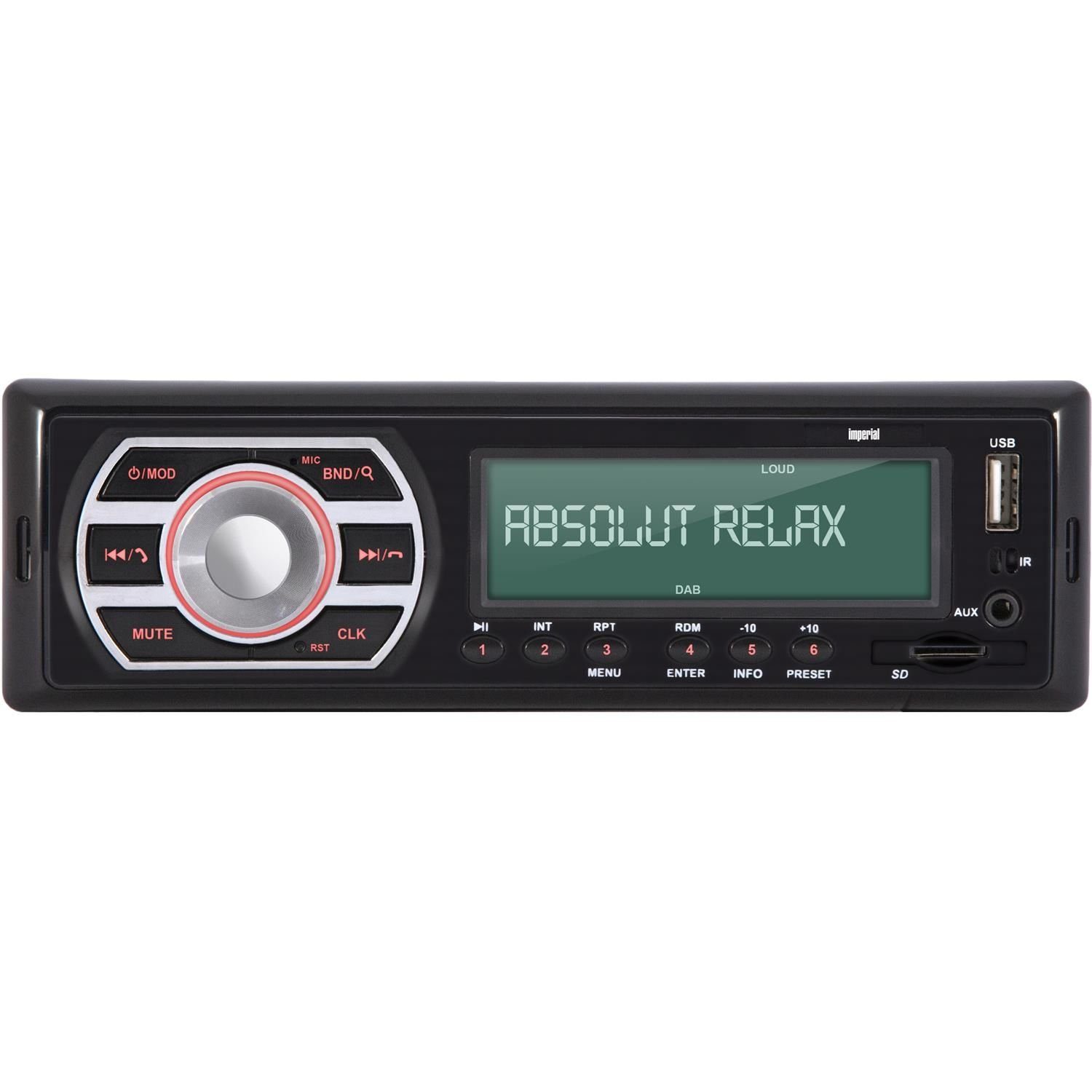 Bluetooth-Freisprecheinrichtung TELESTAR UKW, DABMAN IMPERIAL mit u. Car2 (DAB+, Micro SD Bluetooth USB integriert) DAB+/UKW Autoradio Autoradio by