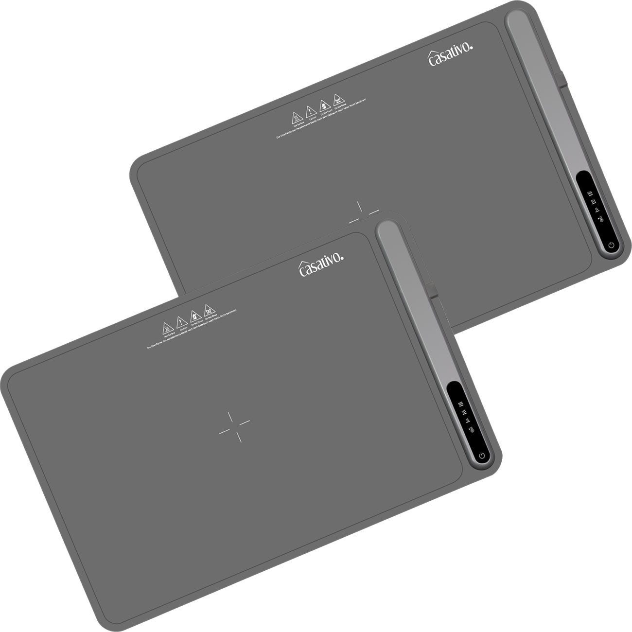 Casativo Warmhalteplatte aus Silikon Elektrischer Speisenwärmer 250W 55-100°C Rollbar 61x40cm, Rollbar, 3 Stufen (55–100 °C), IP20, Touch-Display, 1er/2er/4er Set