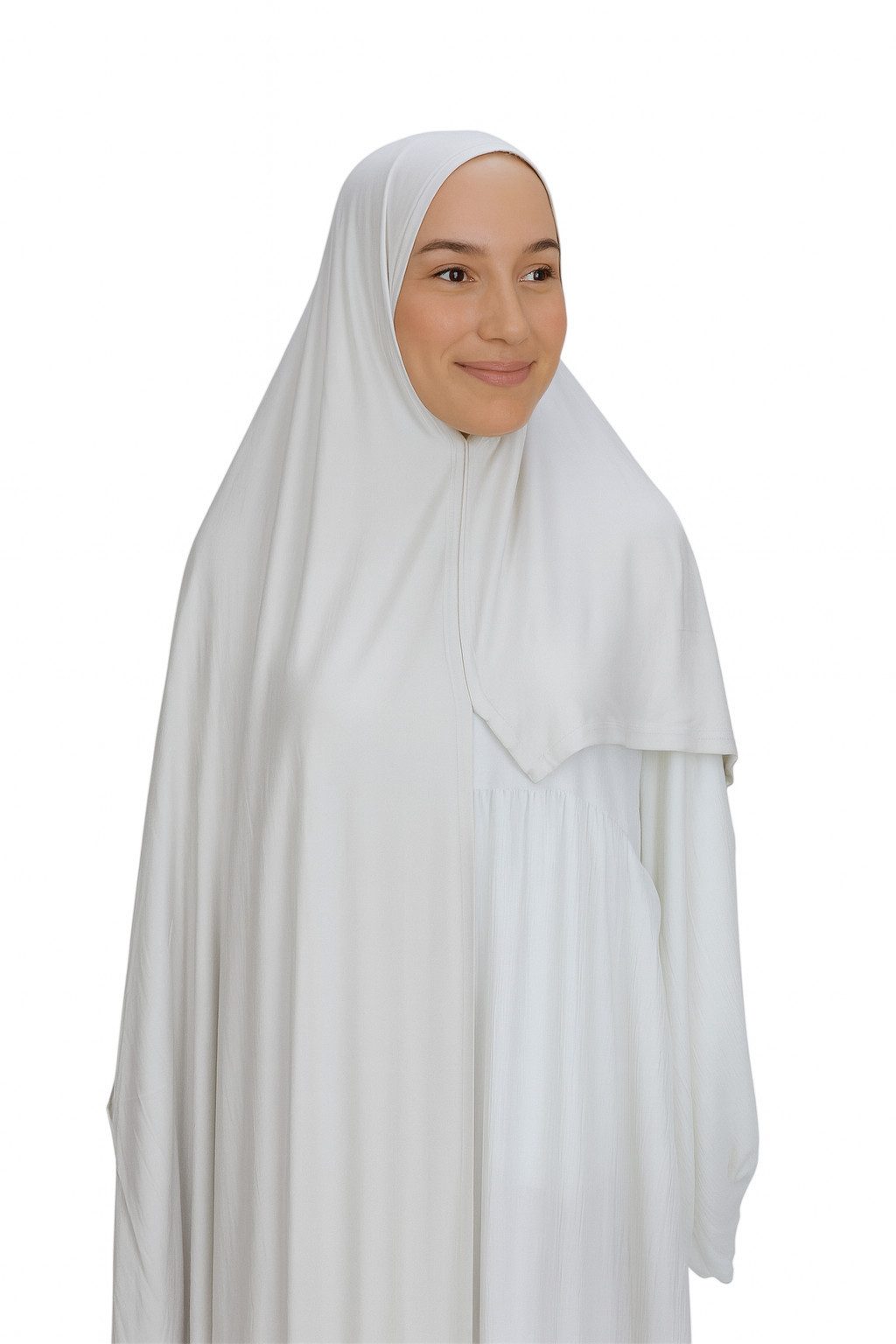 Aymasal Kopftuch Easy Jersey Hijab to-go Kopftuch Schal Beige Extra lang 180x70