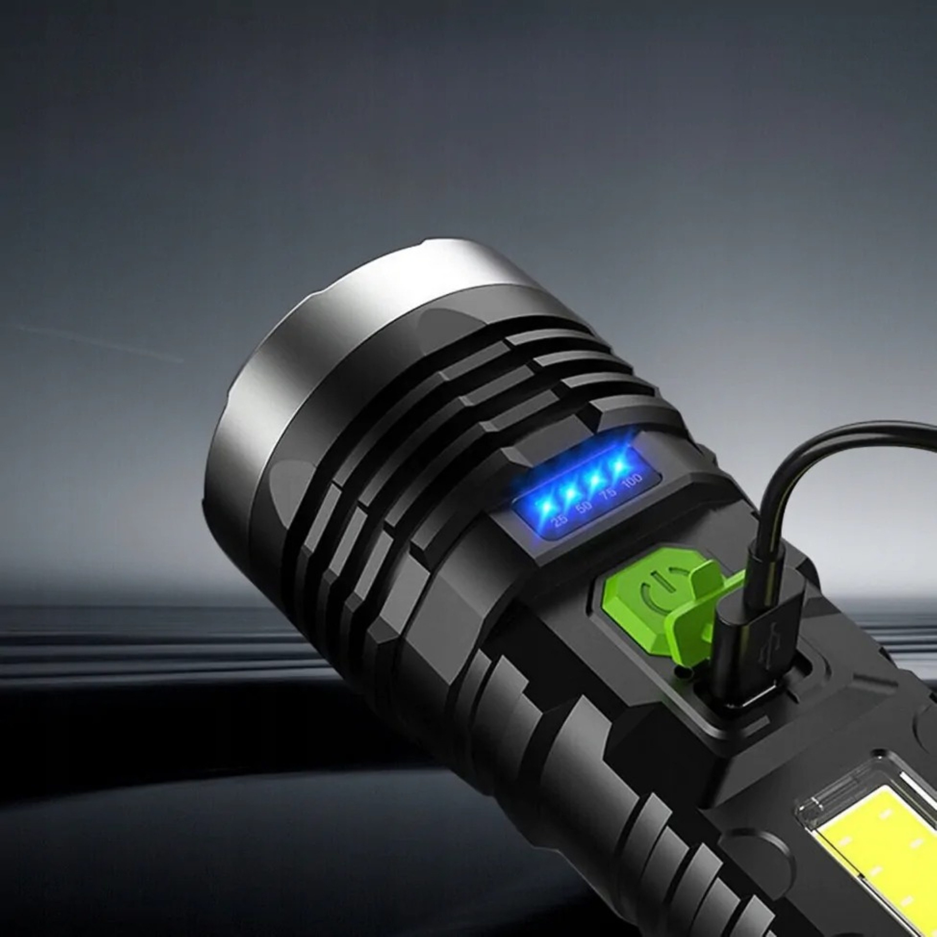 GENETIC Optic LED Taschenlampe Wiederaufladbare LED-Taschenlampe XPE COB 4 günstig online kaufen