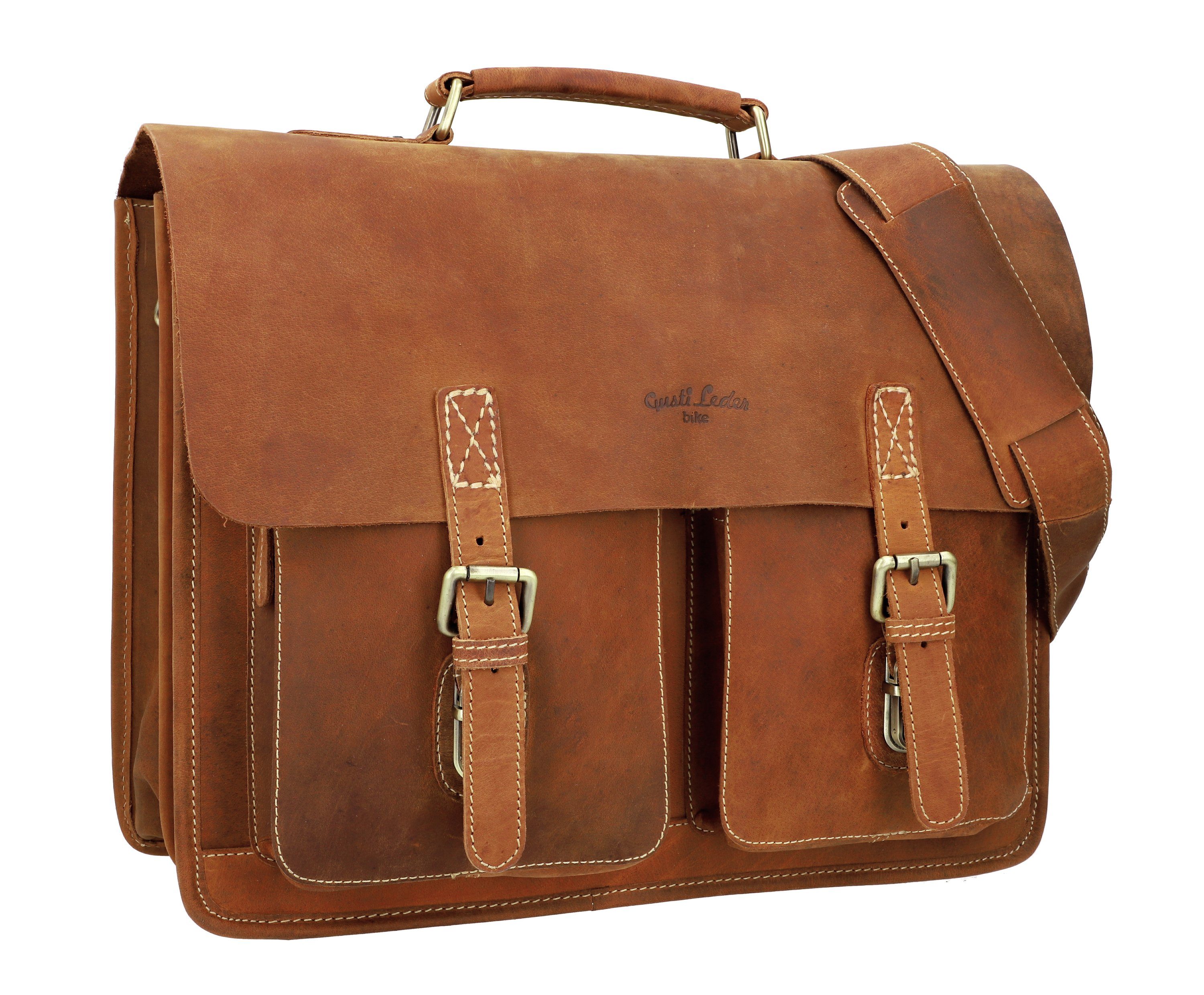Gusti Leder Fahrradtasche Gusti Leder Gepäckträgertasche Tony M., Aktenordner