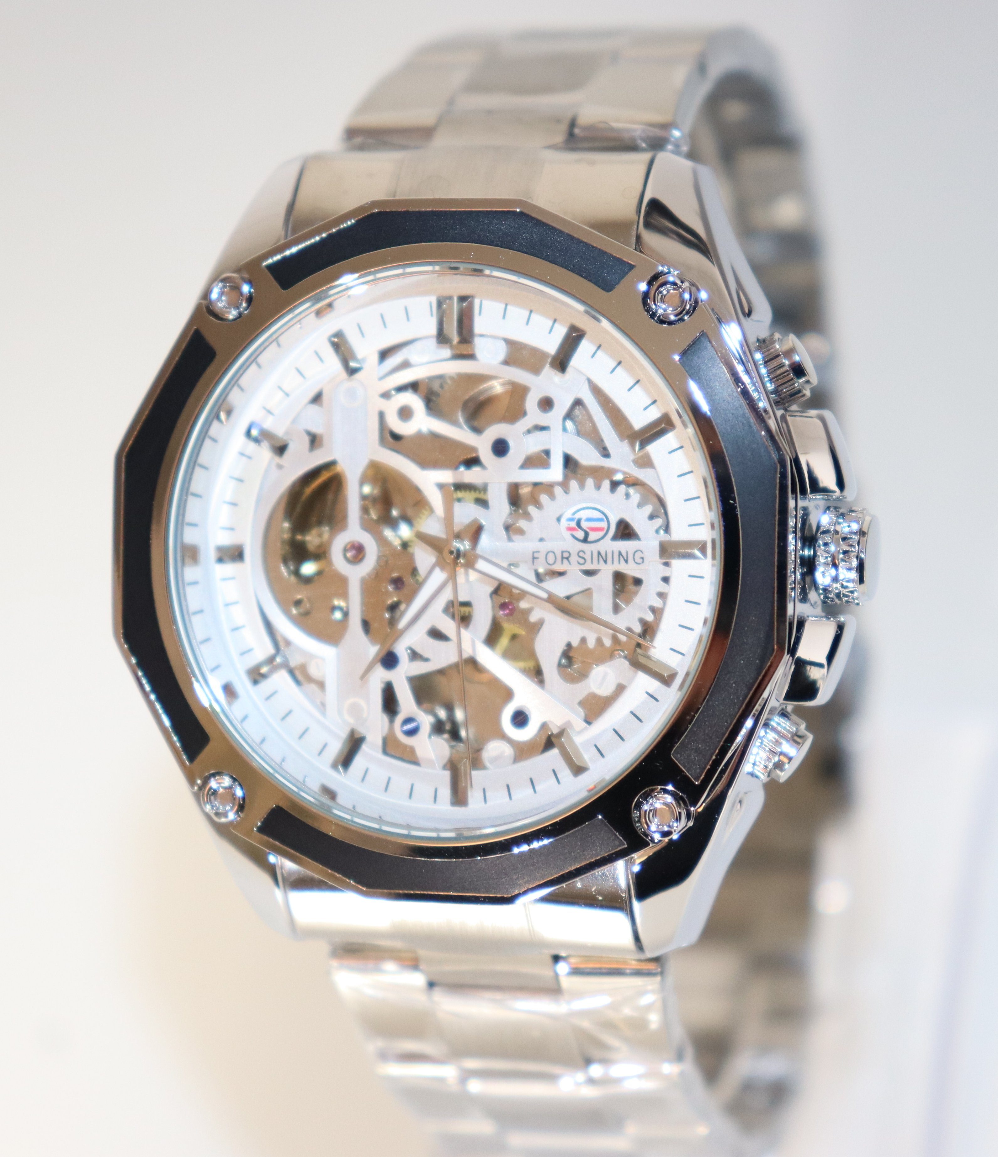 Rötting Design Automatikuhr Herrenuhr Automatikuhr Marke Forsining silberfa günstig online kaufen