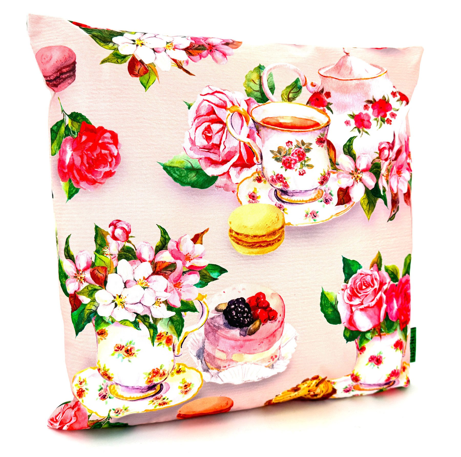 heimtexland Dekokissen Outdoor Garten Deko Kissen Outdoorkissen bedruckt, Lotus Effekt, schmutz- und wasserabweisend, inkl. Füllung