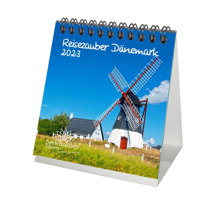 Seelenzauber Tischkalender Reisezauber Dänemark Tischkalender für 2023 Format 10cm x 10cm Dänemar