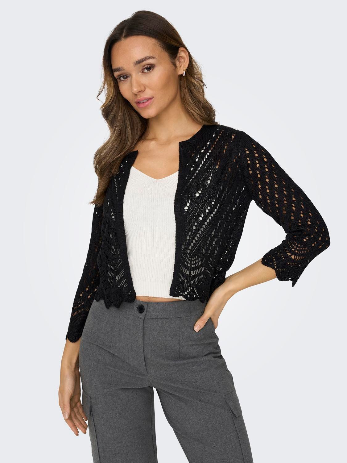 JDY Strickjacke JDYSUN 3/4 CROPPED CARDIGAN KNT NOOS günstig online kaufen