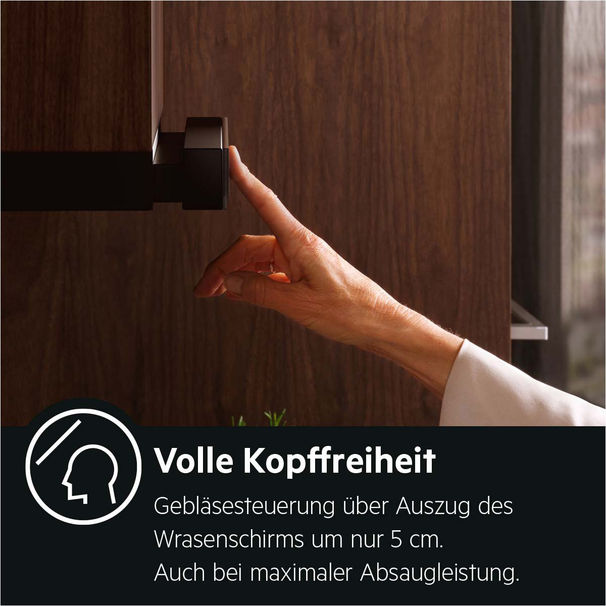 AEG Flachschirmhaube DPE5660B Serie 5000 mit PerfectFit Montage, Abluft- und Umluftbetrieb – Bild 3 von 5