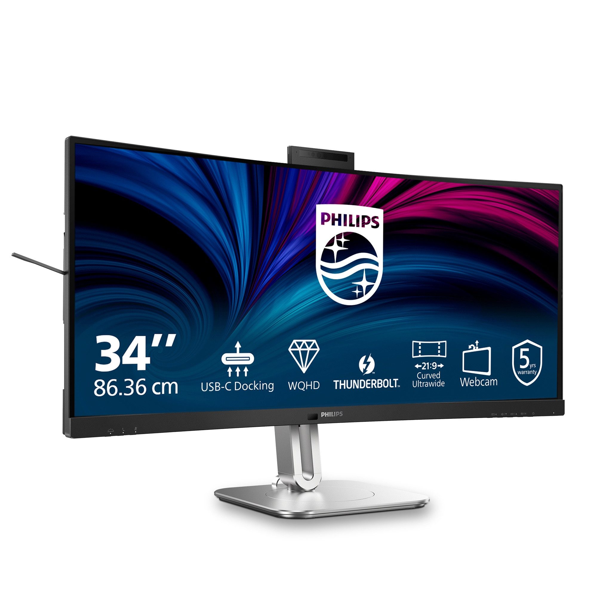 Philips 34B2U6603CH/00 TFT-Monitor (86,4 cm/34 ", 3440 x 1440 px, WQHD, 4 ms Reaktionszeit, 120 Hz, LCD)