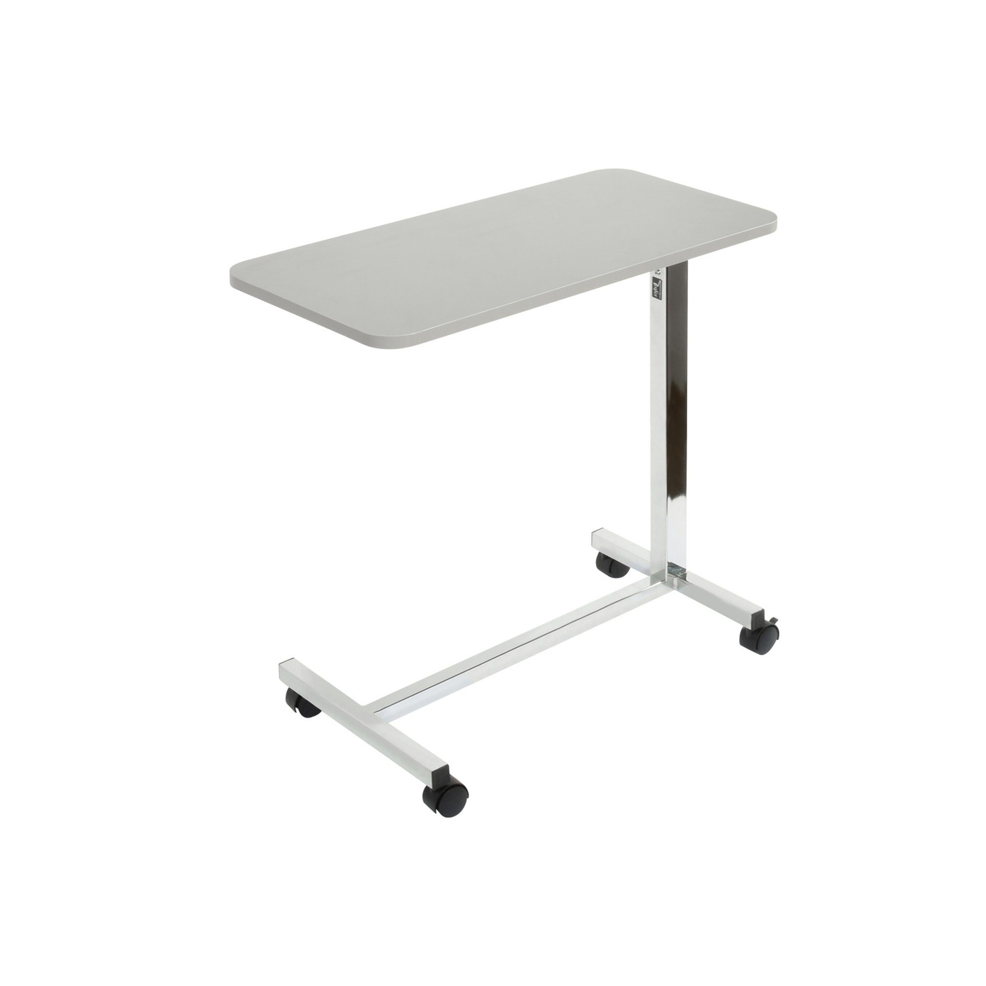 TEQLER Wangentisch Betttisch Grau höhenverstellbar von 71,5 – 114 cm