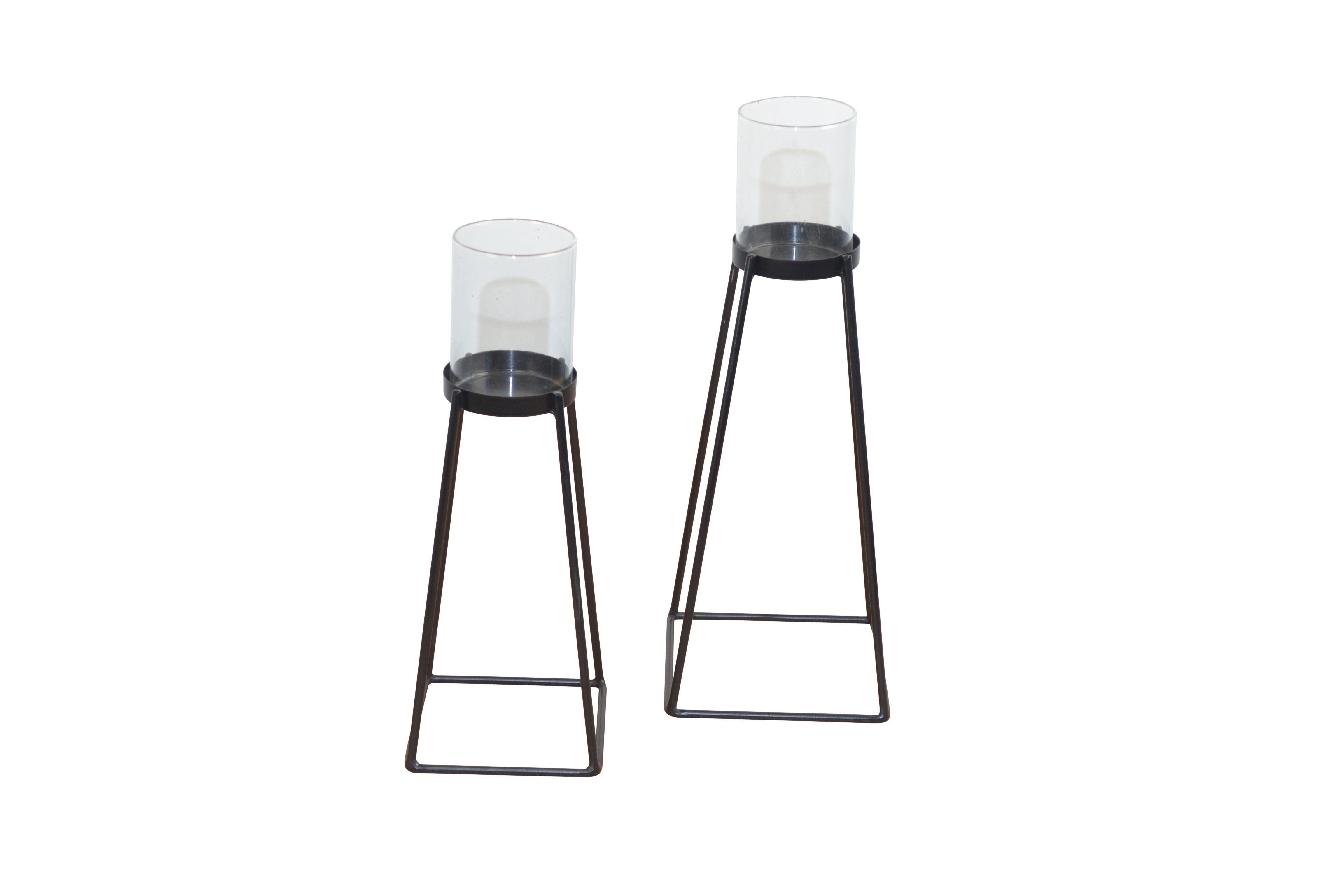 moebel-direkt-online Kerzenständer 2teiliges Set (Höhe 31 cm und Höhe 26 cm, 2teiliges Set), aus Metall – Bild 5 von 5