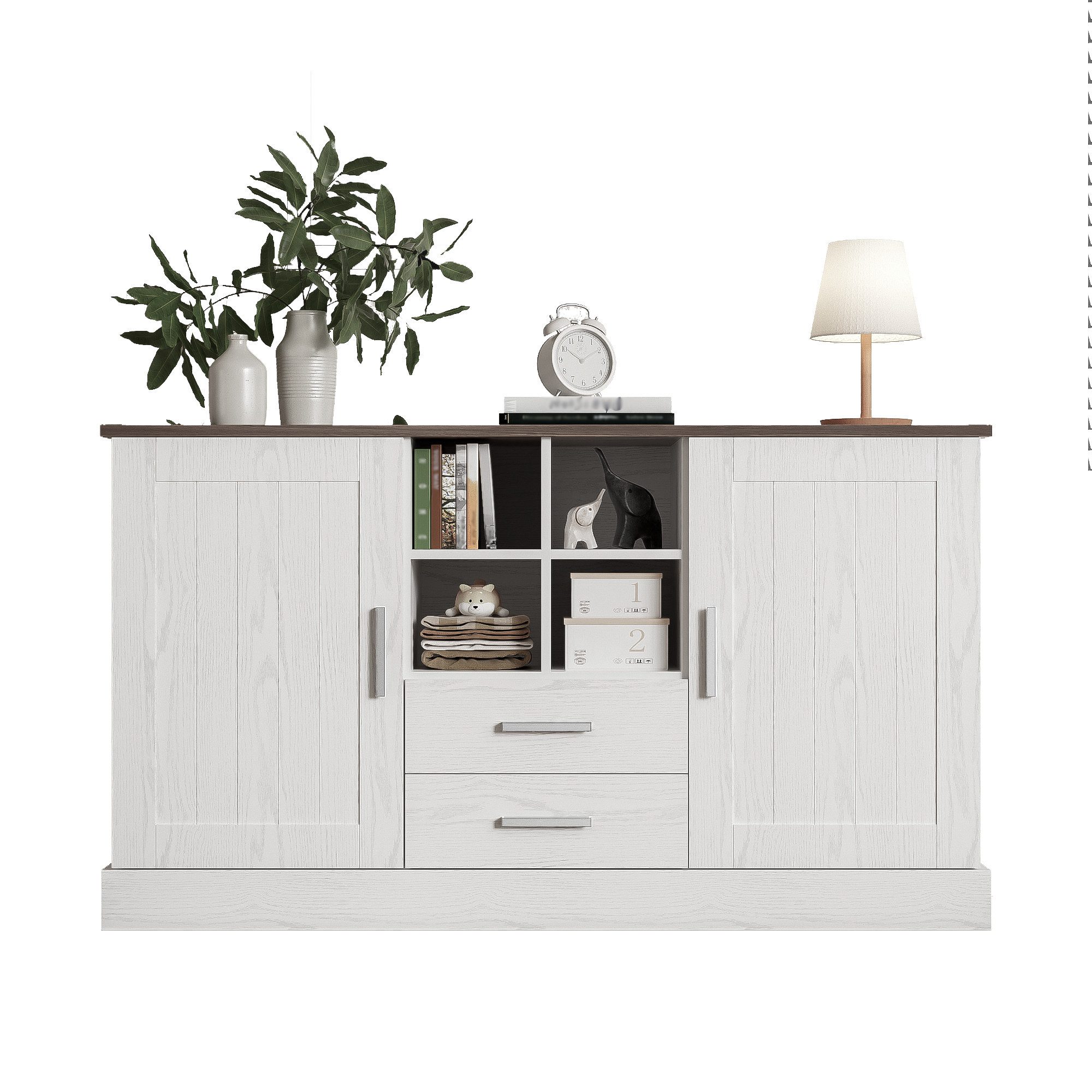 OKWISH Sideboard rustikalen Landhausstil (Anrichte,Kommode mit günstig online kaufen