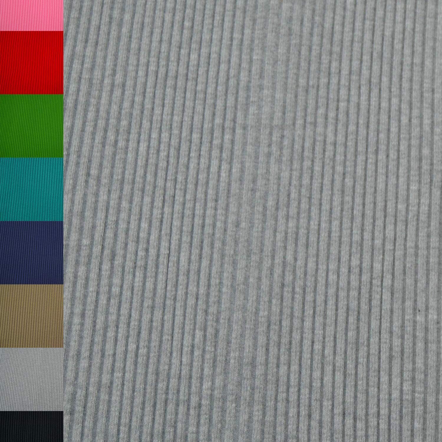 MAGAM-Stoffe Stoff "Charly", Bündchenstoff Grobstrick uni einfarbig ÖKO-TEX Meterware ab 50cm