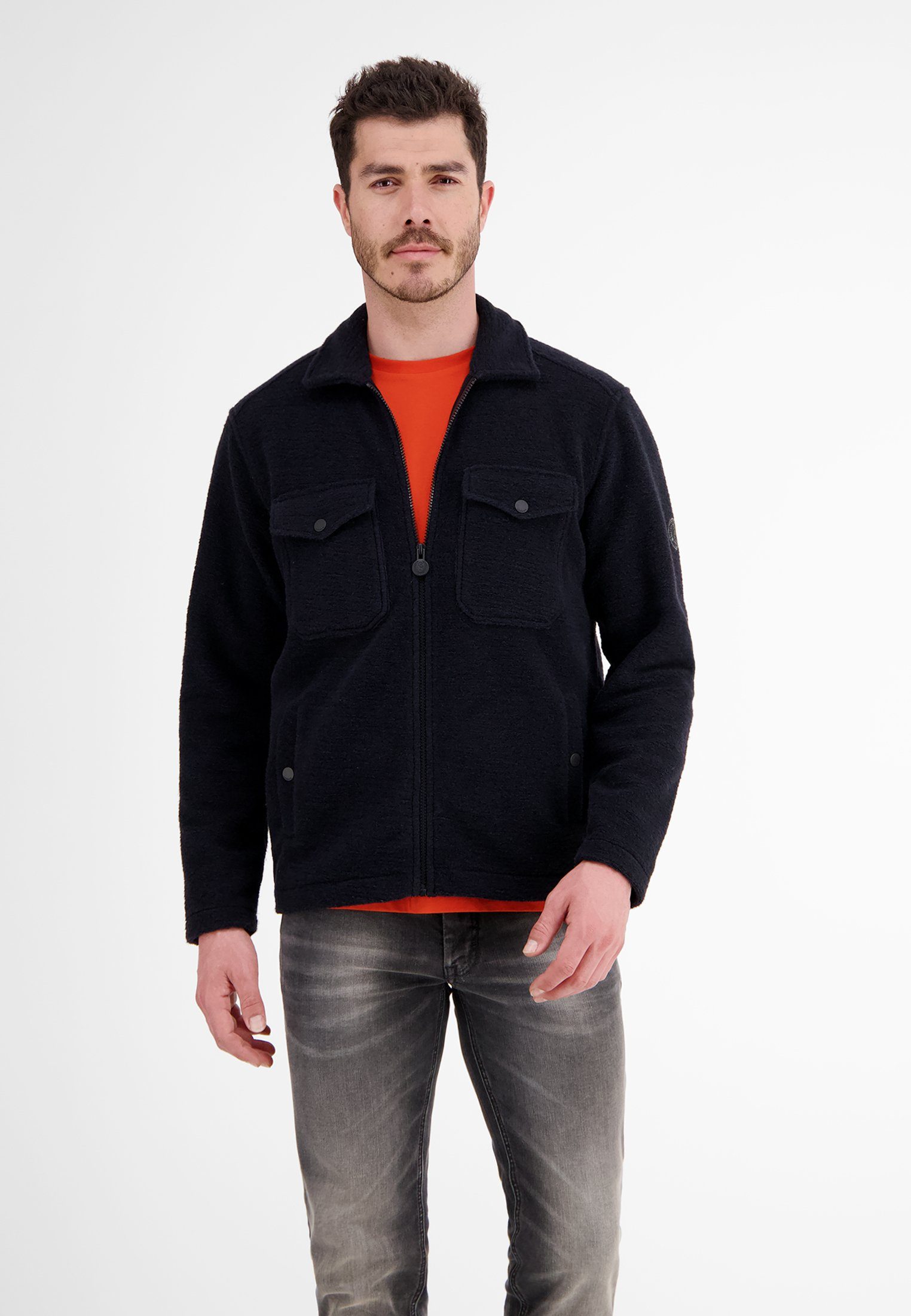 LERROS Fleecejacke LERROS Overshirt in Wolloptik