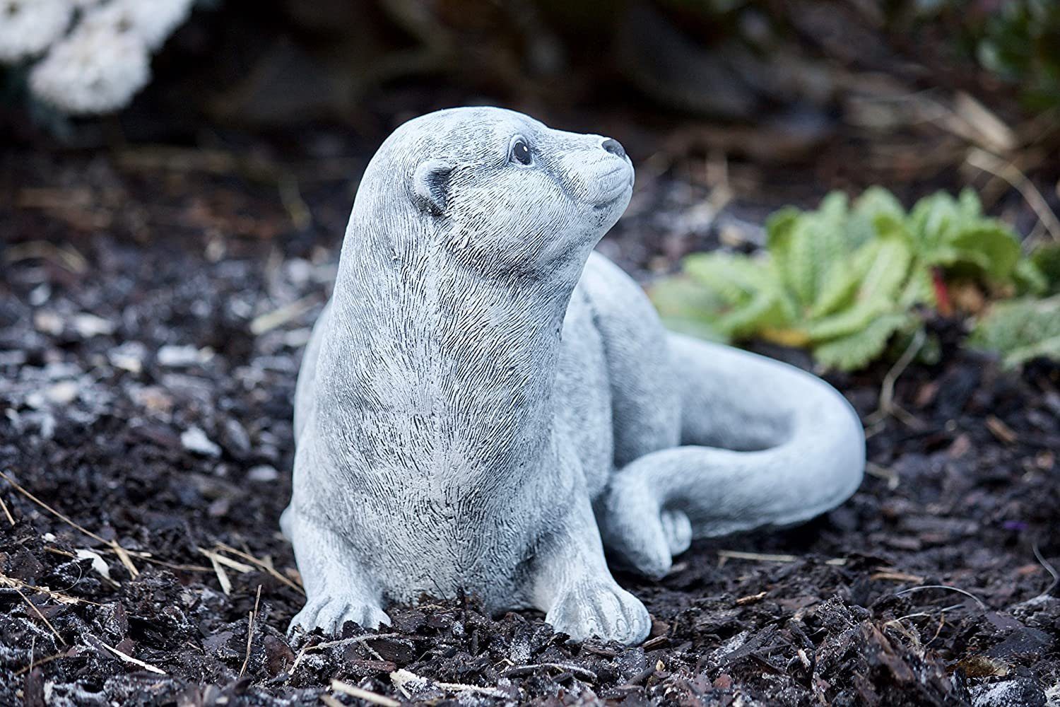 Stone and Style Gartenfigur Frostfeste Steinfigur Otter – Bild 3 von 5