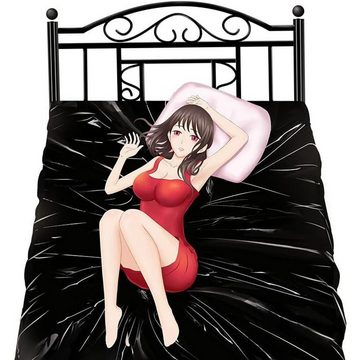 Spannbettlaken Wasserdichtes Sexlaken für Erwachsene, schmutzsicheres Bettlaken, yozhiqu, (1 Stück), Geeignet für Paare für schmutzige Spiele und zum Schutz des Bettes