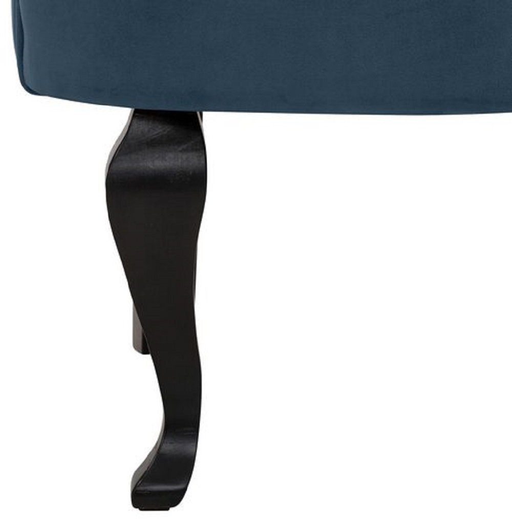 loft24 Sessel Dante (Sessel mit Hocker), mit Hocker, Samtbezug