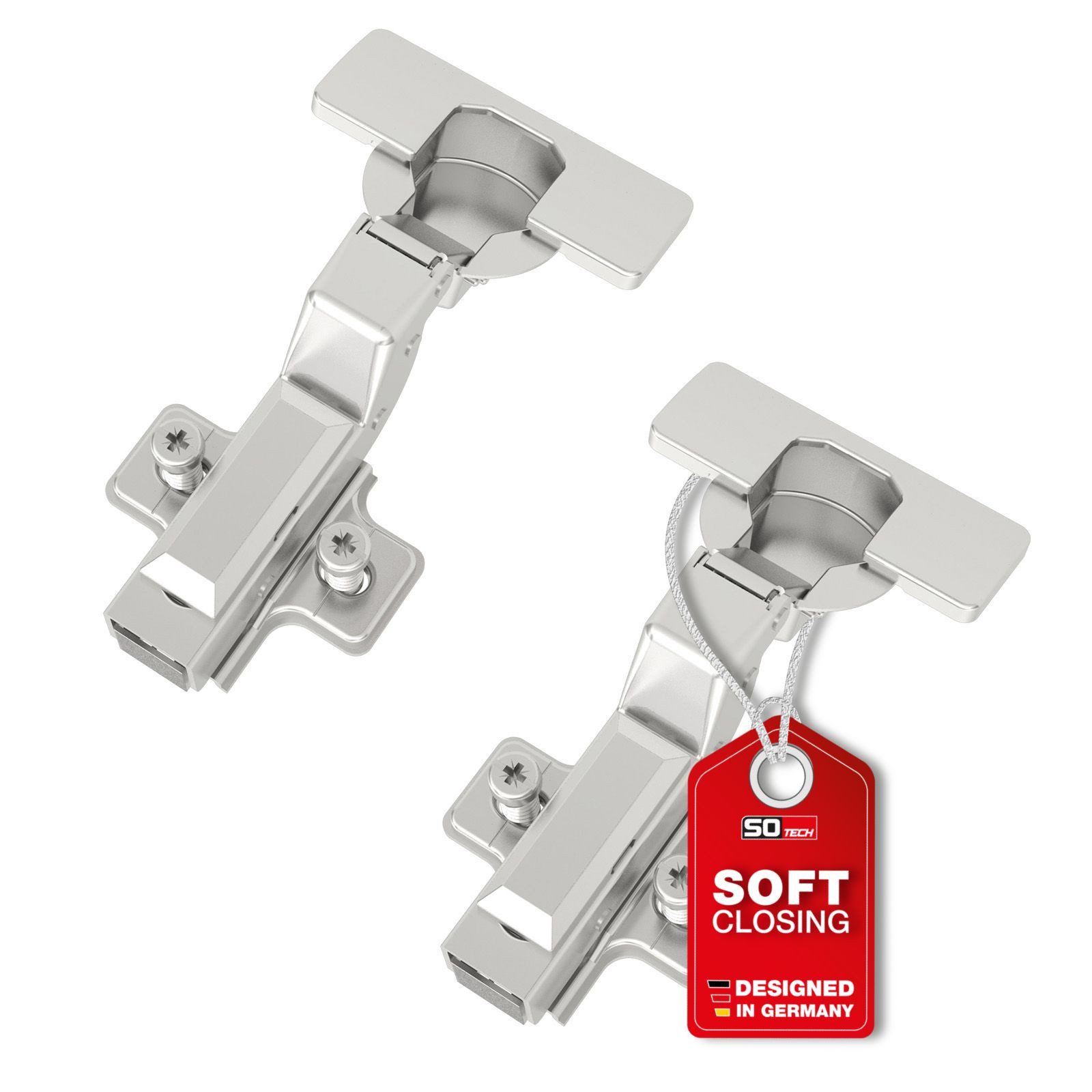 Türbeschlag SMOOTH Topfband T52 Scharnier Innenanschlag Komplettset