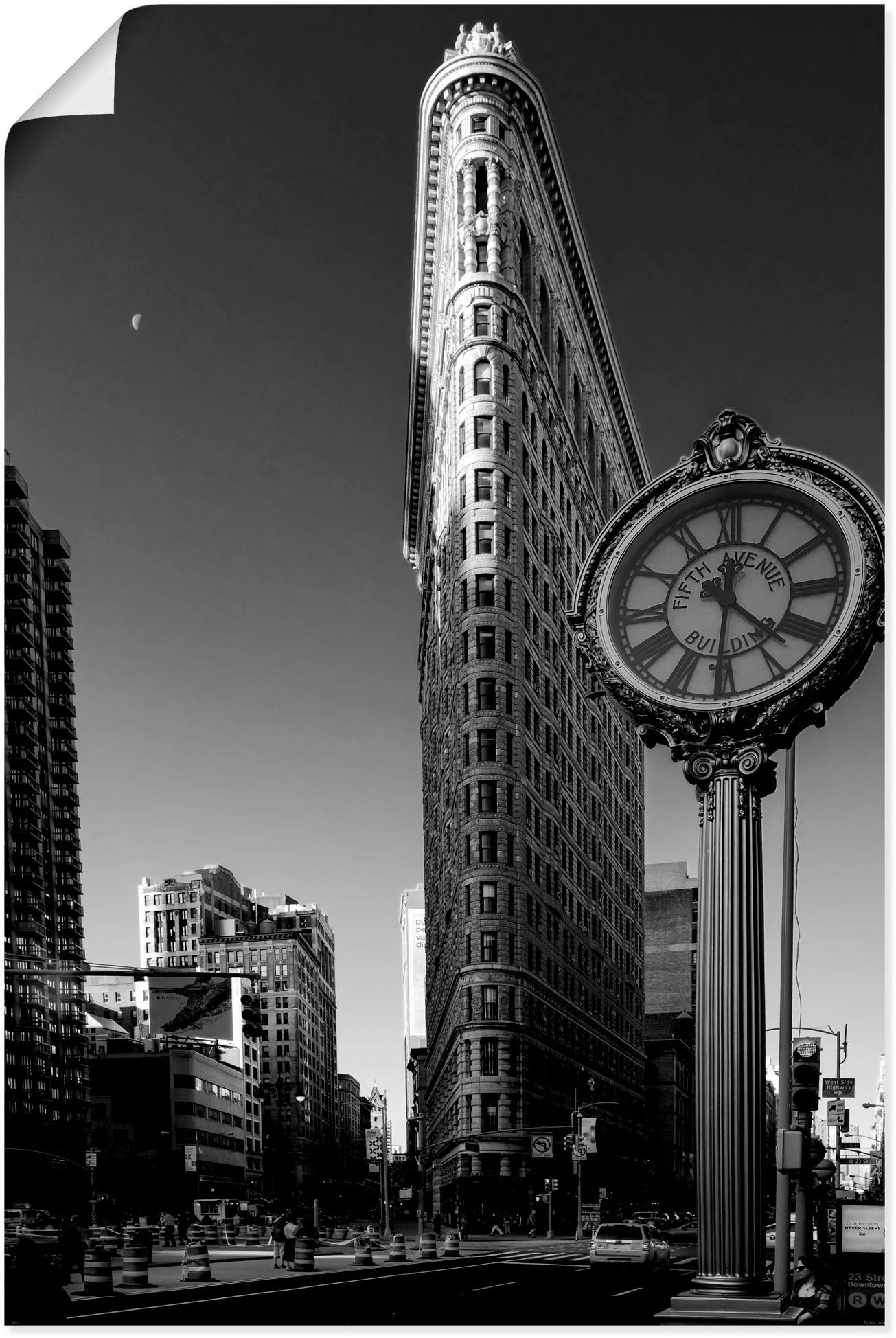 Artland Wandbild New York Flatiron, Amerika (1 St), als Alubild,  Leinwandbild, Wandaufkleber oder Poster in versch. Größen