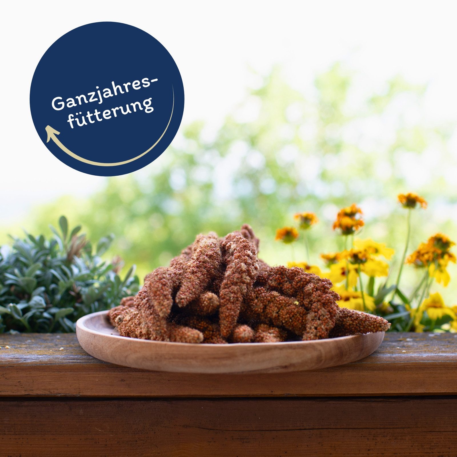 Lyra Pet 1 kg Lyra Pet® Kolbenhirse rot, für: Wildvogel, Haus- und Nutztier