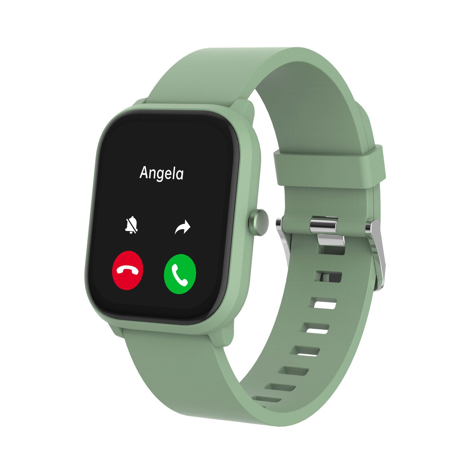 Denver SWK-120GN Smartwatch (4,4 cm/1,75 Zoll, Proprietäres Betriebssystem), Fitness Uhr, Fitness Tracker, Gesundheitsfunktionen
