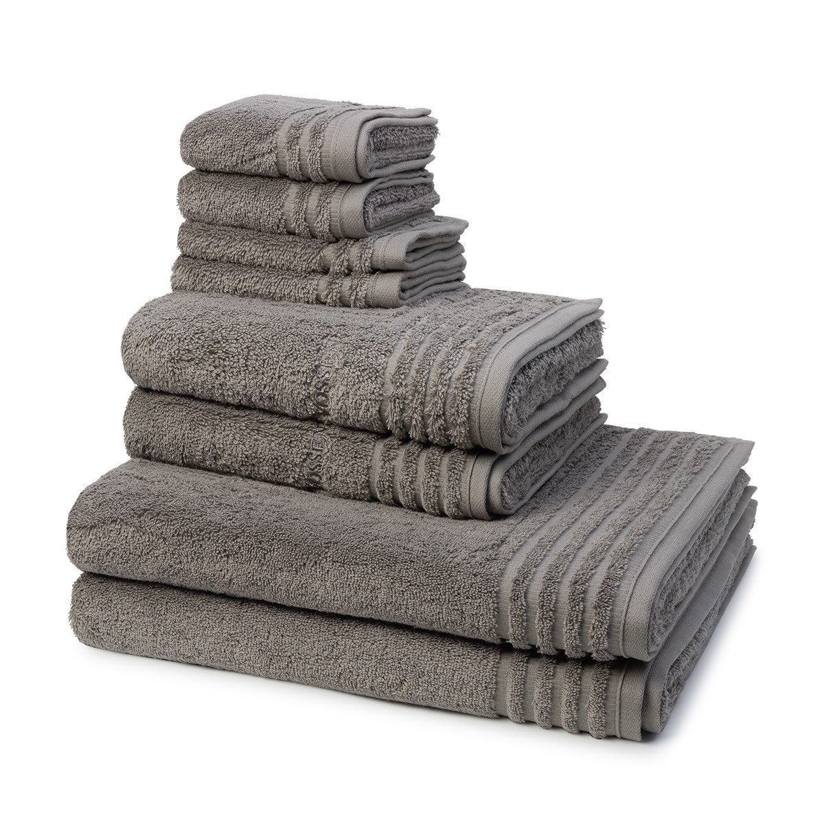 Vossen Handtuch Set Vienna Style Supersoft, Frottee (Spar-Set, 8-St), 2 X Seif- 2 X Gäste- 2 X Dusch- 2 X Handtuch im Set - Baumwolle