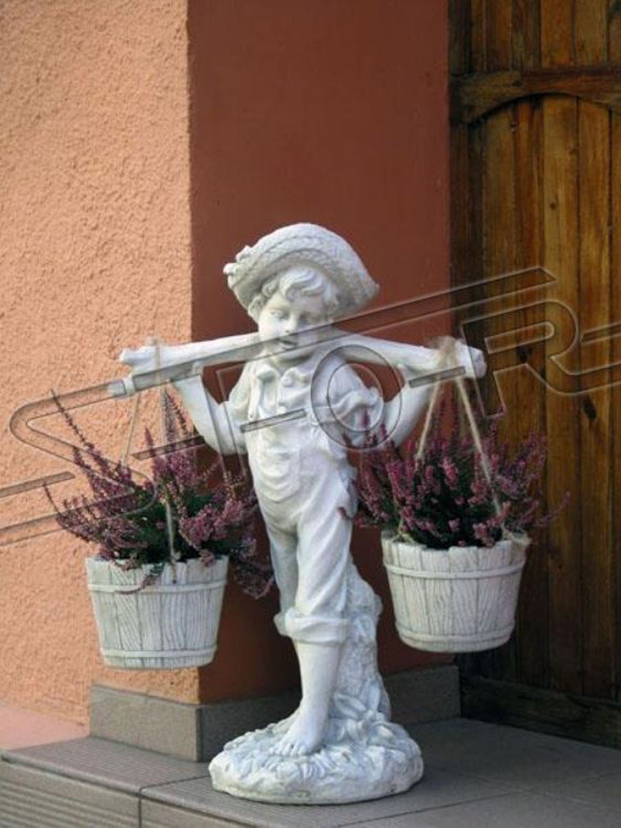 JVmoebel Skulptur Blumenkübel Pflanz Kübel Dekoration Figur Blumentöpfe Garten Vasen