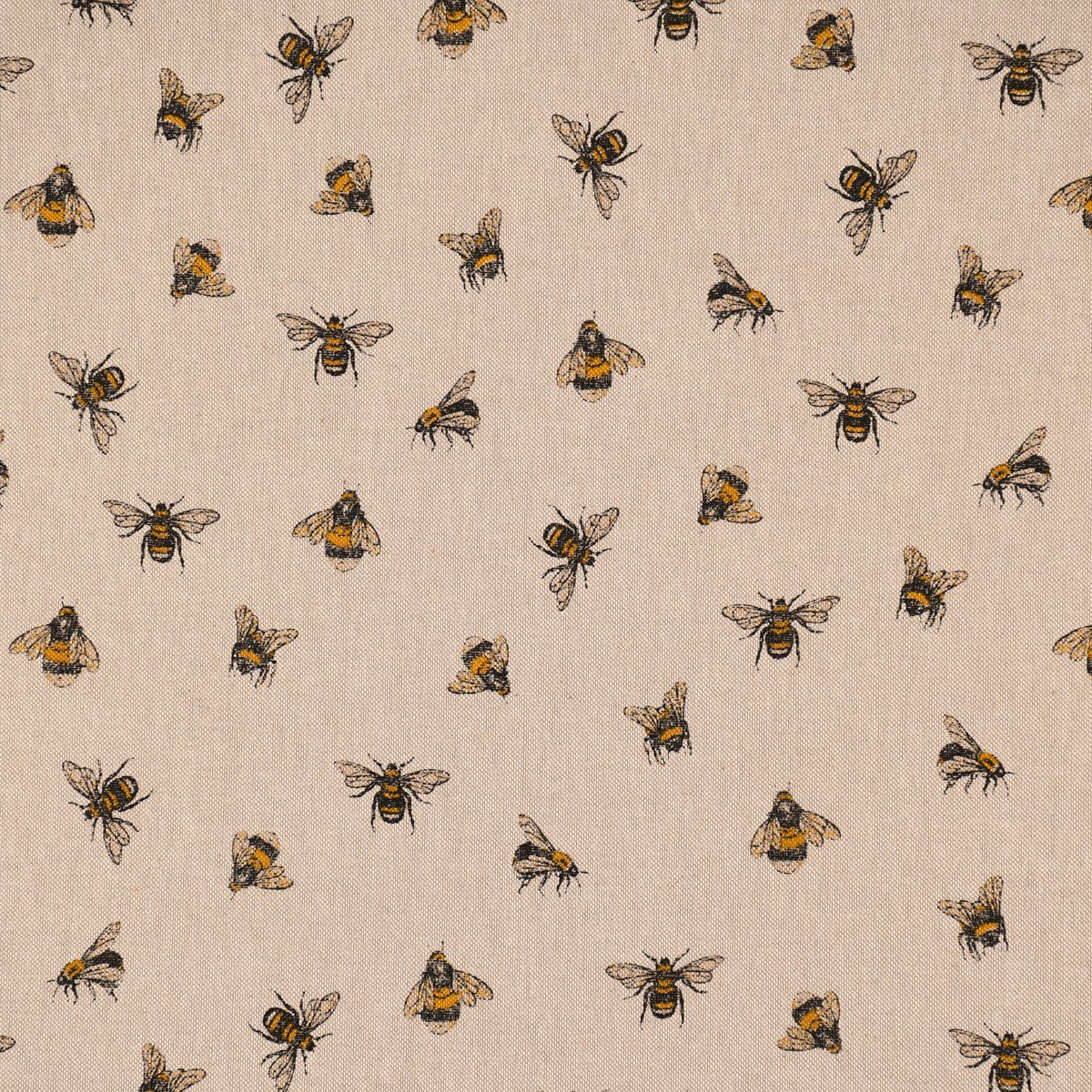 natur Hummeln Vorhang Germany, Vorhang 245cm, in Bee Smokband blickdicht, LEBEN. Kunstfaser, vorgewaschen Bienen SCHÖNER SCHÖNER LEBEN., St), made handmade, Buzzing gelb (1