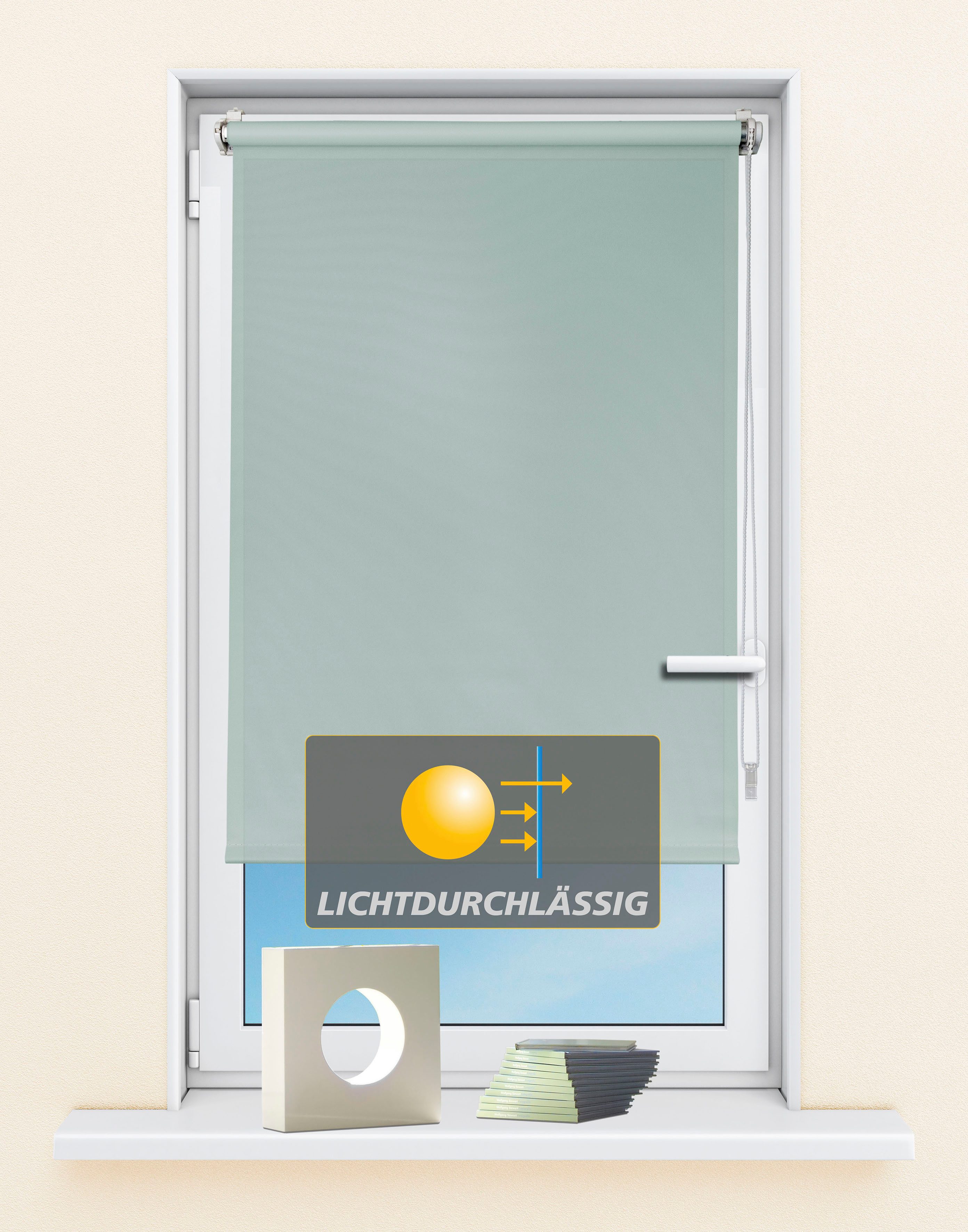 Seitenzugrollo Seitenzugrollo 'Ida', Lichtschutz, Klemmfix, ohne günstig online kaufen