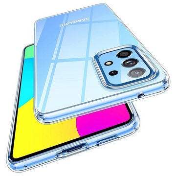 CoolGadget Handyhülle Transparent Ultra Slim Case für Samsung Galaxy A53 5G 6,5 Zoll, Silikon Hülle Dünne Schutzhülle für Samsung A53 5G Hülle