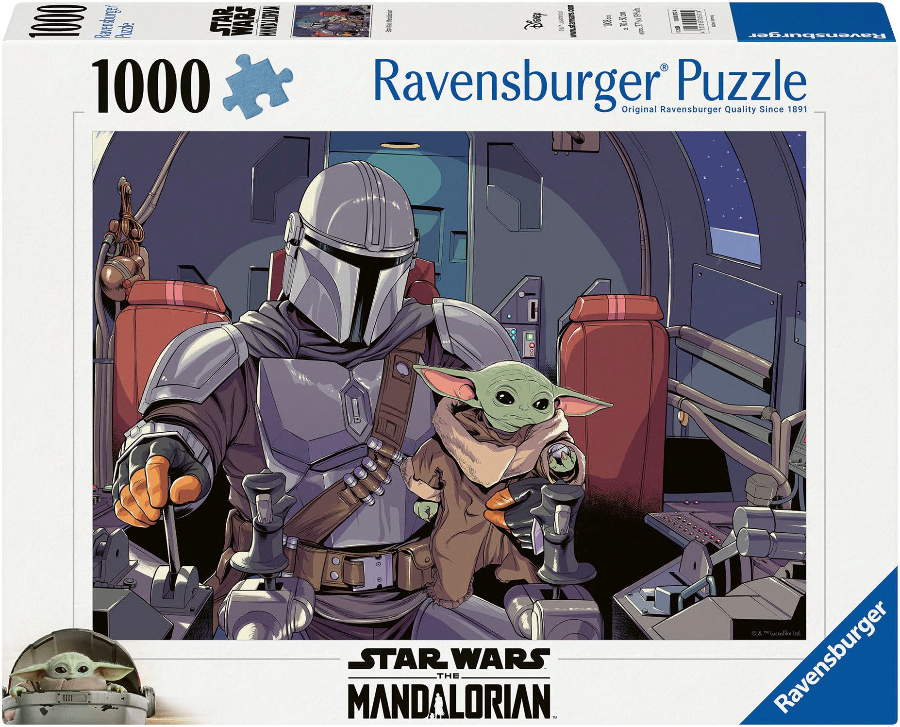 Ravensburger Пазлы The Mandalorian, 1000 Пазлыteile, Made in Germany