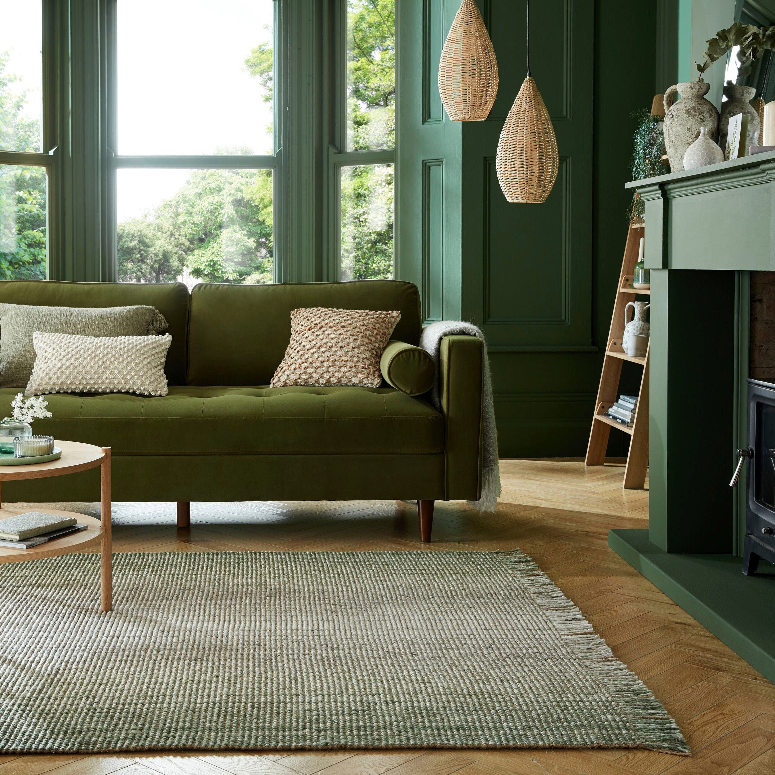 FLAIR RUGS Teppich Jute Ombre, rechteckig, günstig online kaufen