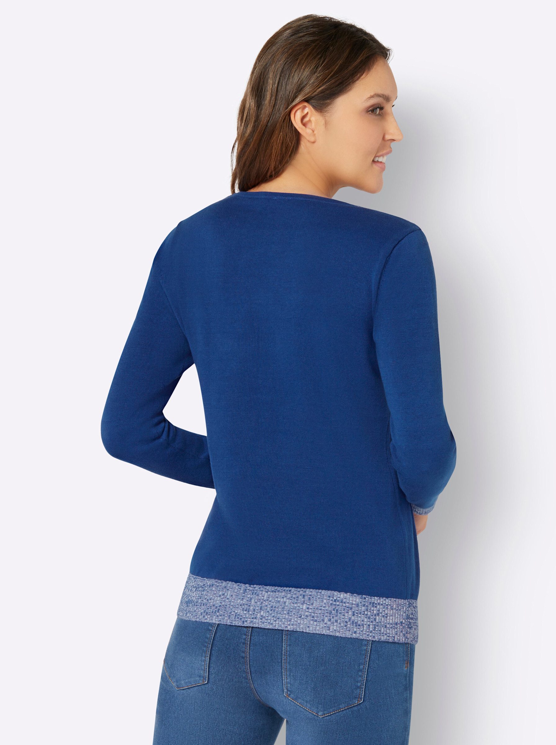 Sieh an! Strickpullover Langarm-Pullover Langarm Jersey günstig online kaufen