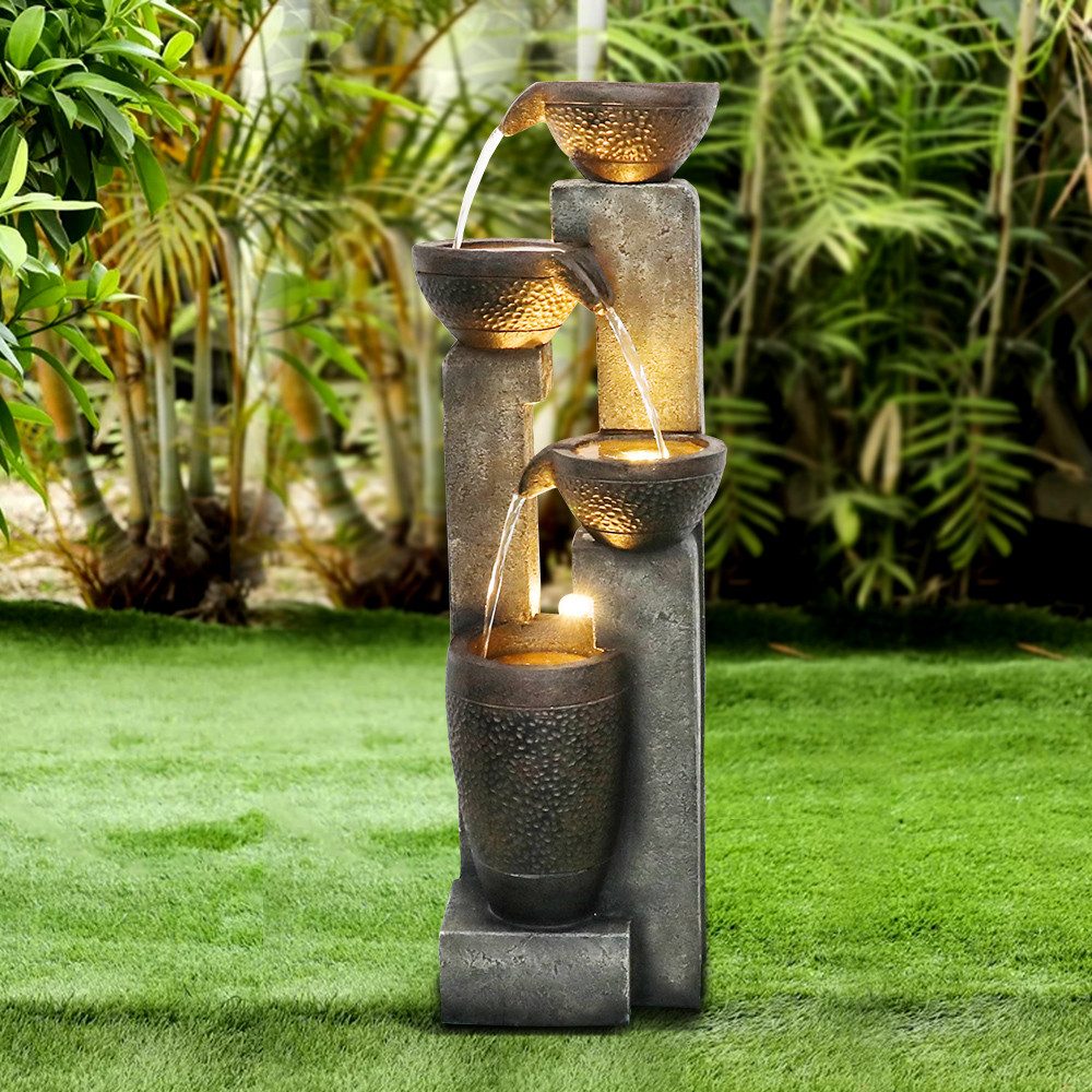 Rutaqian Gartenbrunnen Gartenbrunnen Zimmerbrunnen Springbrunnen Wasserfall günstig online kaufen