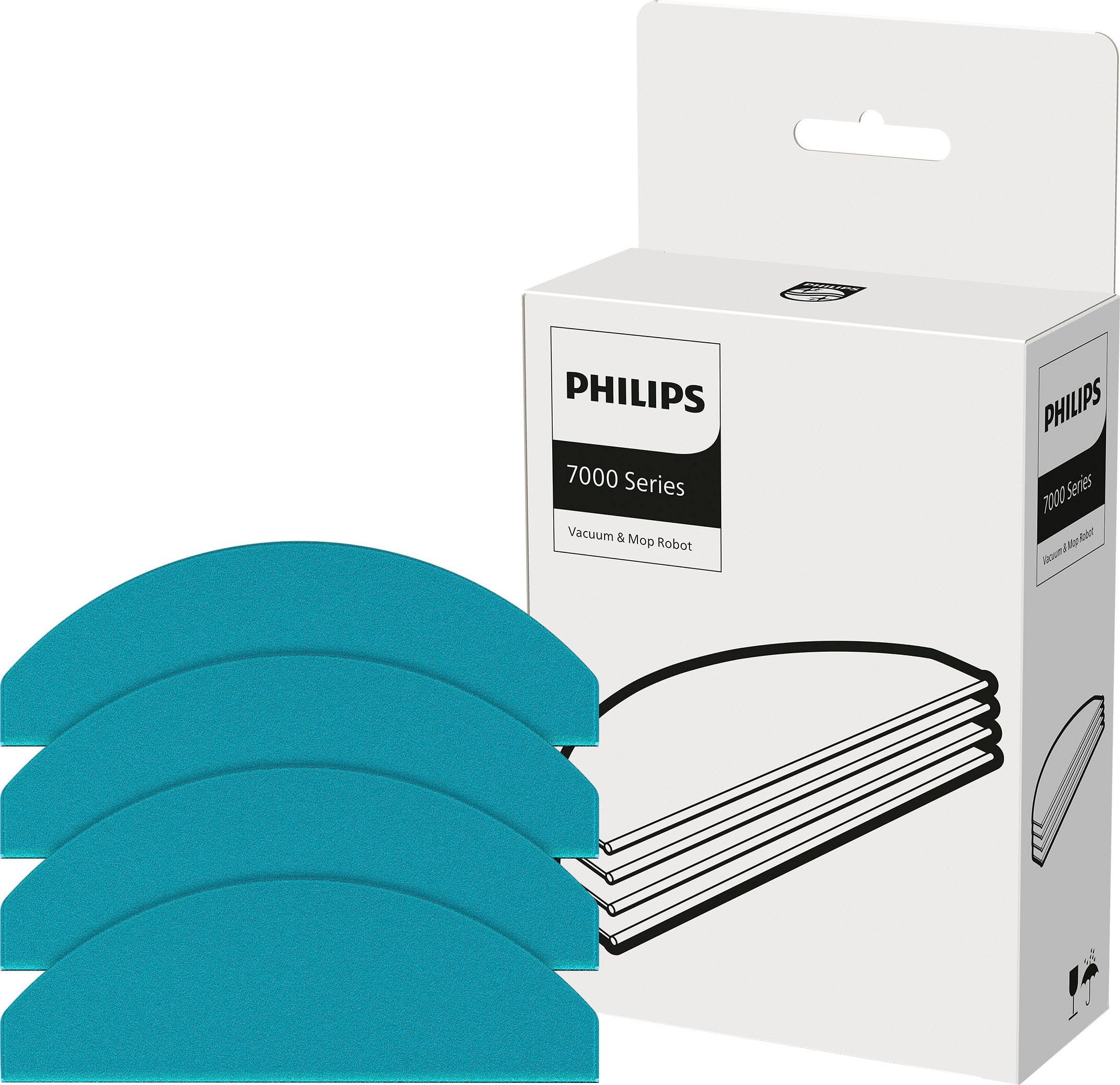 Mikrofasertücher Philips (Mikrofaser, Mikrofasertuch 4er Packung, Saugroboter Philips Pack für XV1470/00 XV1470/00 4-tlg., XU7000/01)