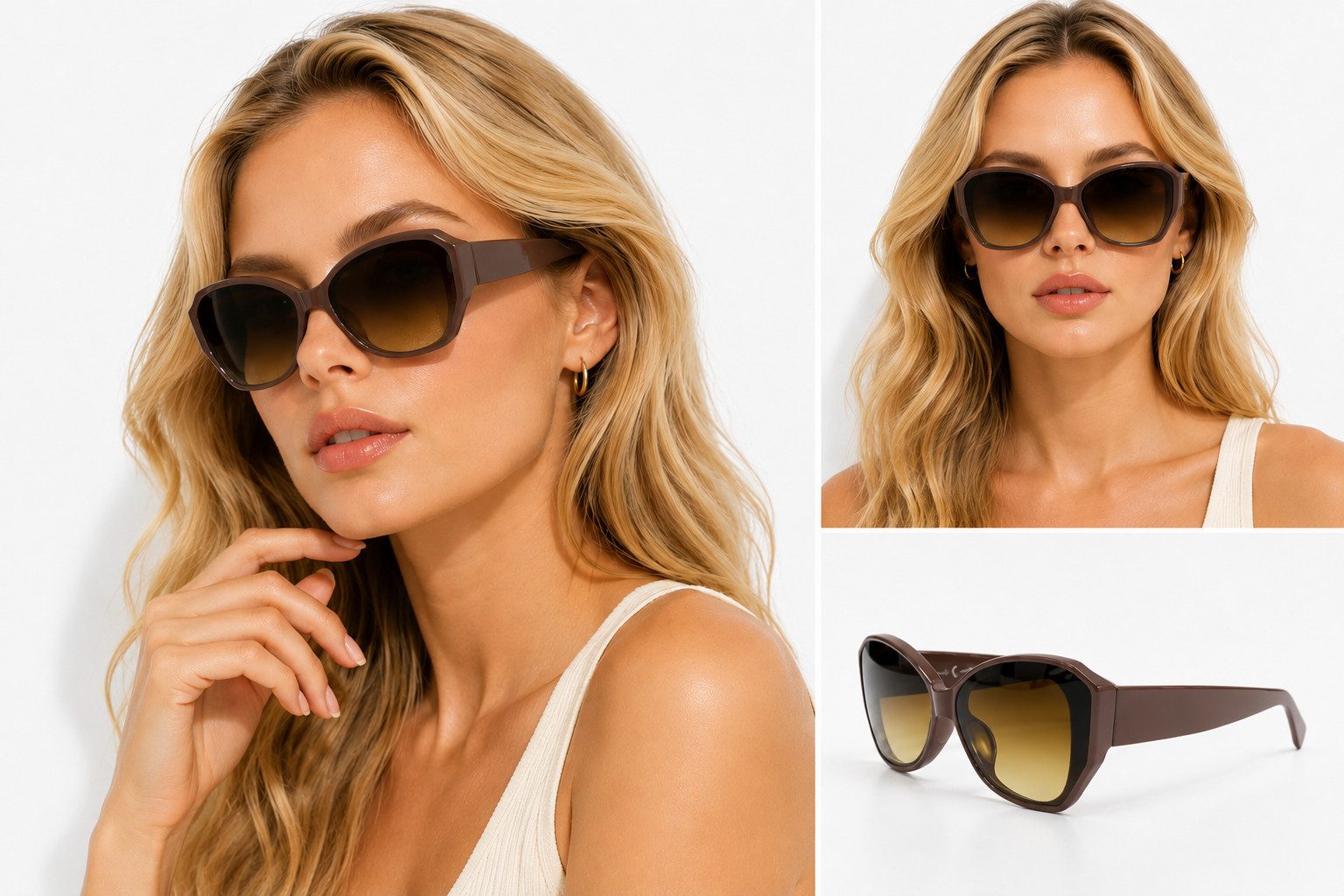 Antonio Sonnenbrille Antonio Polarisiert Sonnenbrille Damen UV400 Schutz Lady 25 Braun
