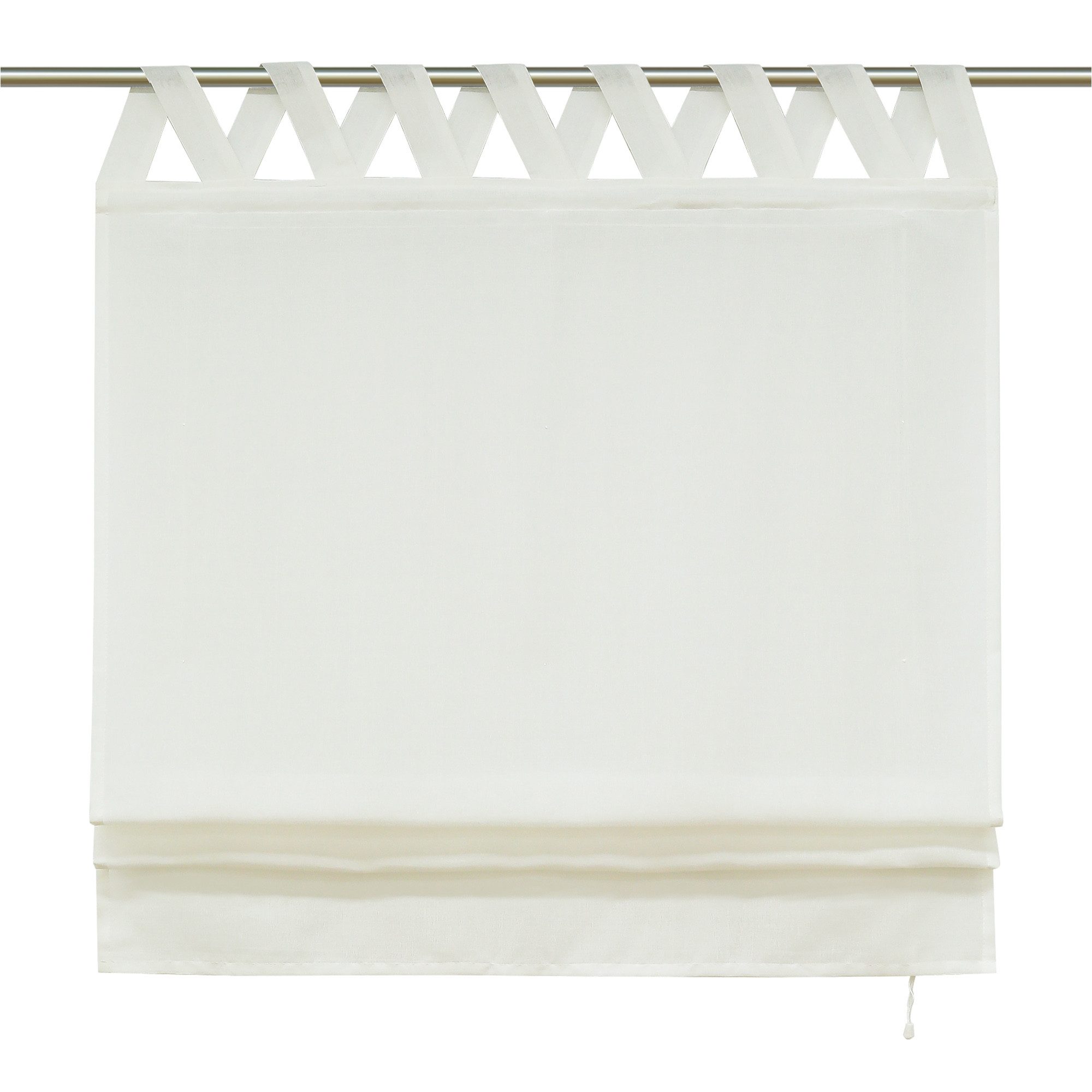 Delien Raffrollo Mila, mit Schlaufen, Leinenoptik Unifarbige Gardine, V Sch günstig online kaufen