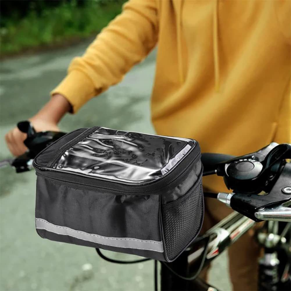 GarveeMore Fahrradhalter Fahrrad Lenkertasche mit Reflektor