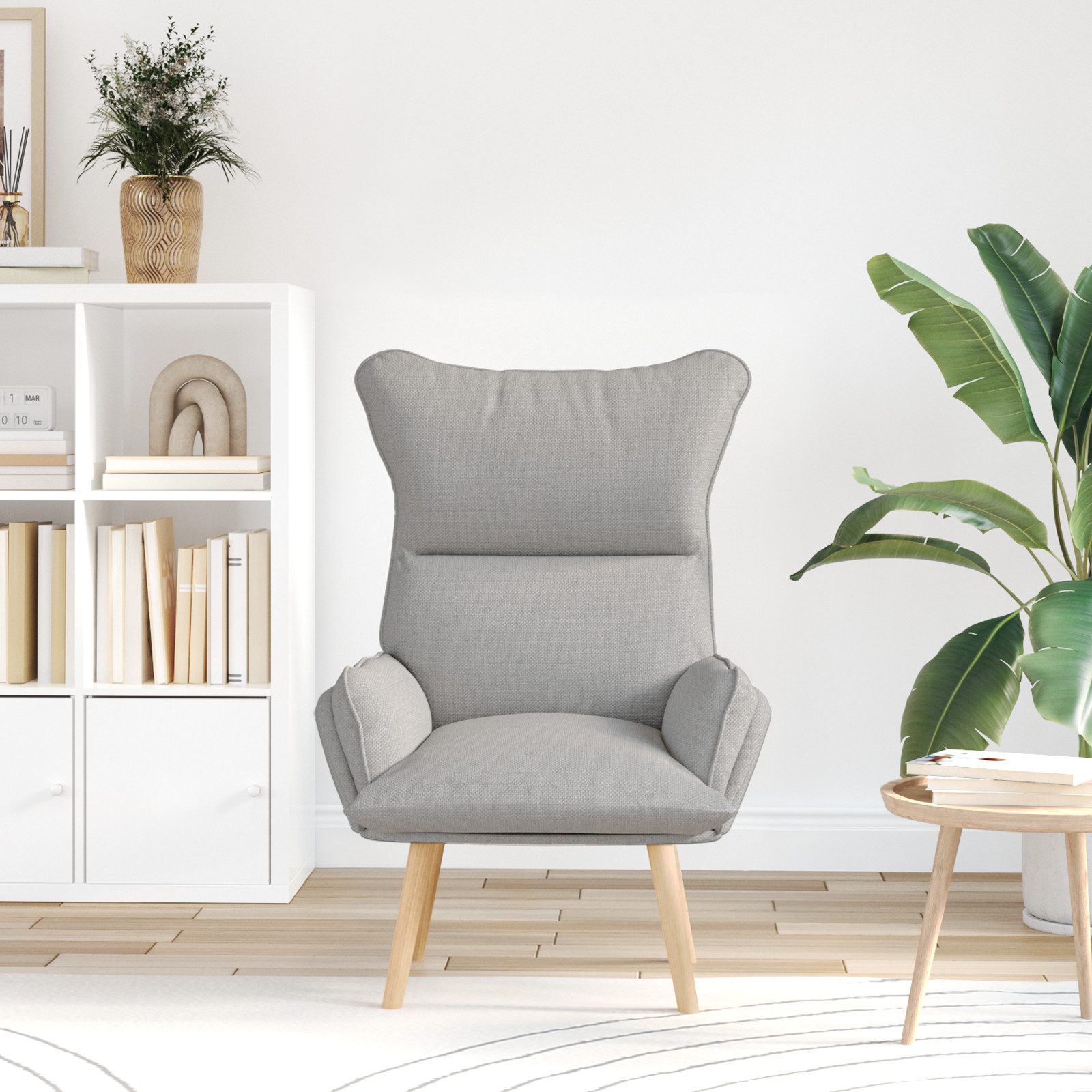 vidaXL Sessel Relaxsessel Wolkengrau Stoff (1-St) günstig online kaufen