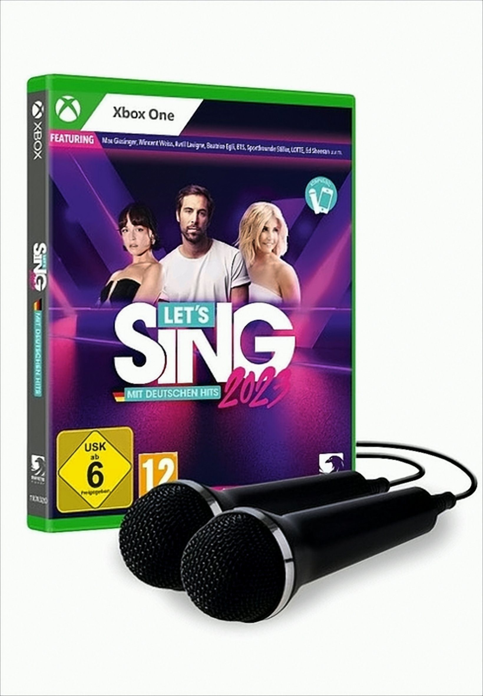 Let's Sing 2023 mit deutschen Hits + 2 Mikrophone Xbox One