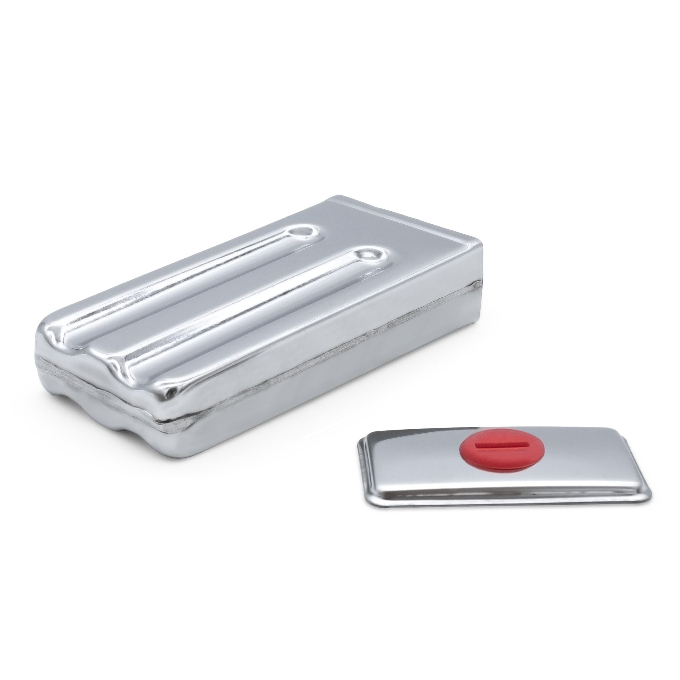 Spetebo Eisform Eisformen aus Edelstahl inklusive 50 Holz Eisstiele - 6er Set, (Set 6-tlg), Popsicle Form mit Metall Ständer für Eis am Stiel